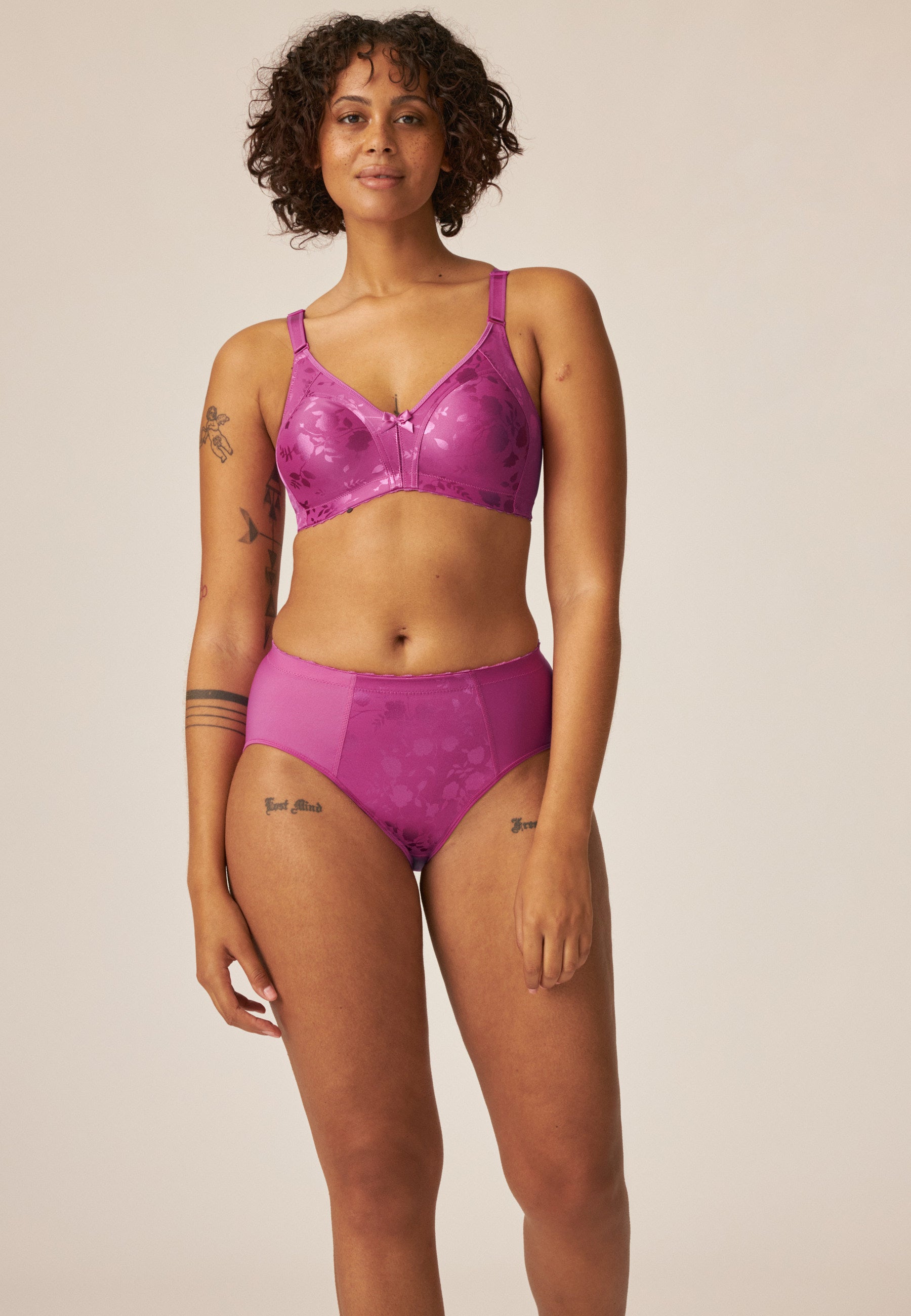 Minimizer Slip im Blumenmuster - Purple Orchid