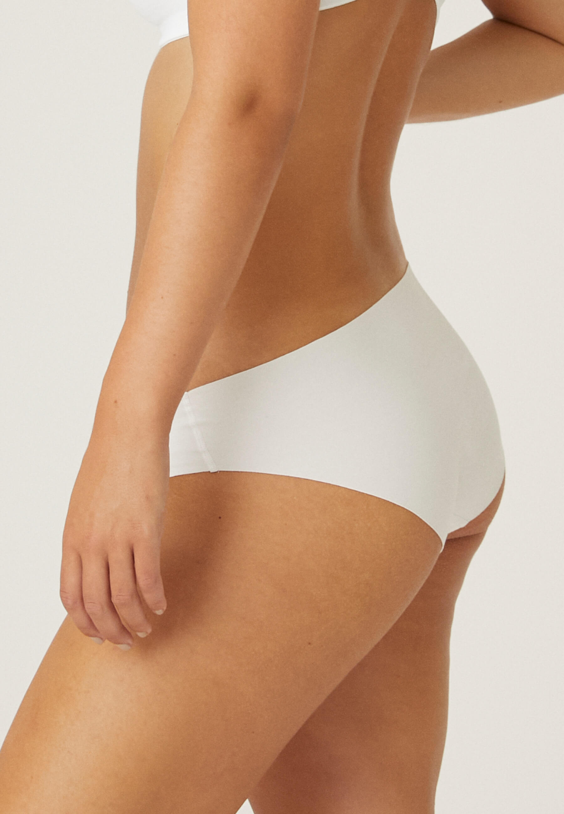 Naturana Slip mit Baumwolle Farbe Weiß Seitenansicht