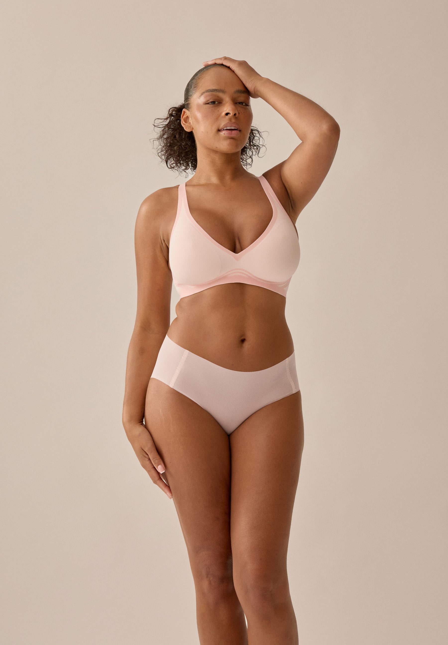 One Size Panty Set - Blush