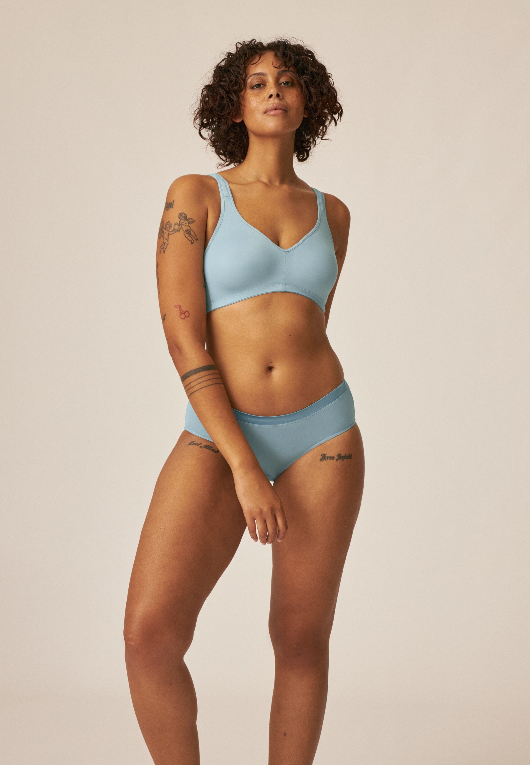 Soft Briefs with Shiny Band - Matcha Sorbet