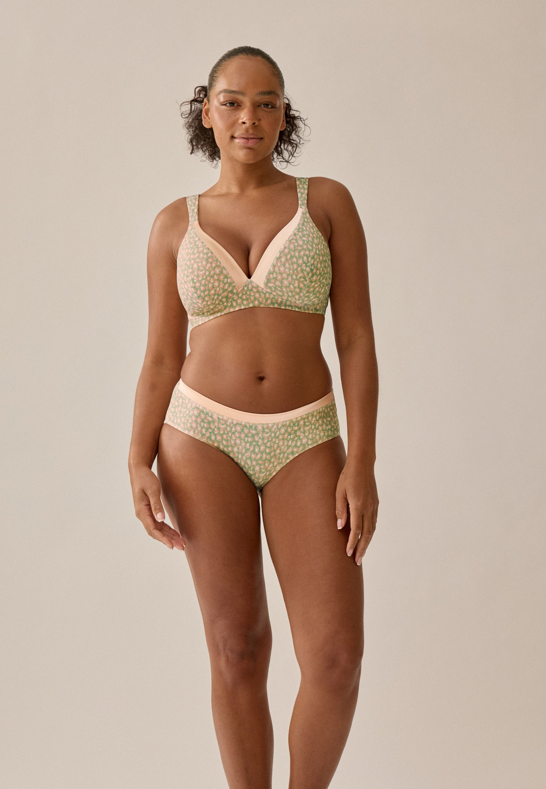 Softer Slip mit Glanzband - Rose Olive