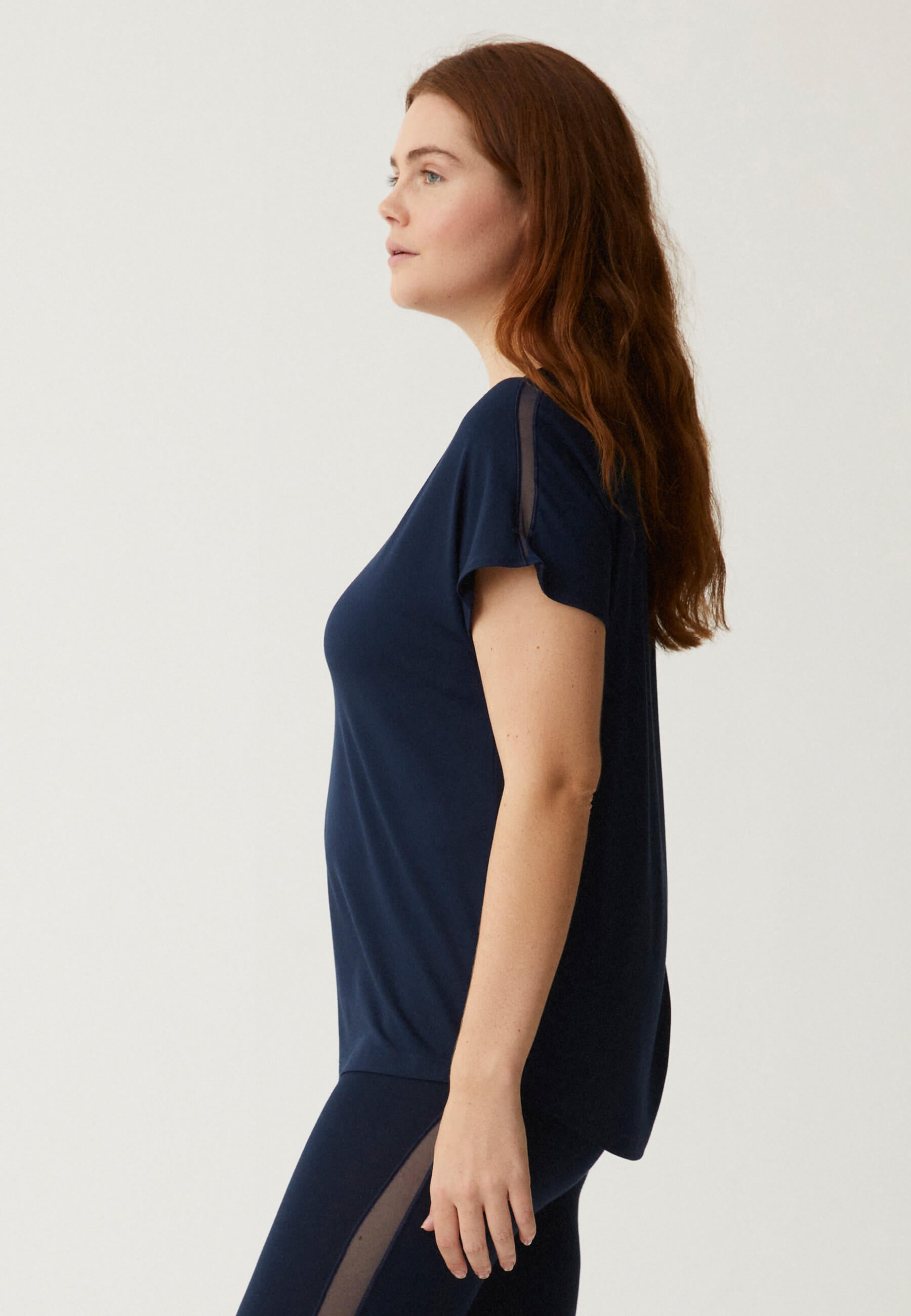 T-Shirt mit Mesh-Details