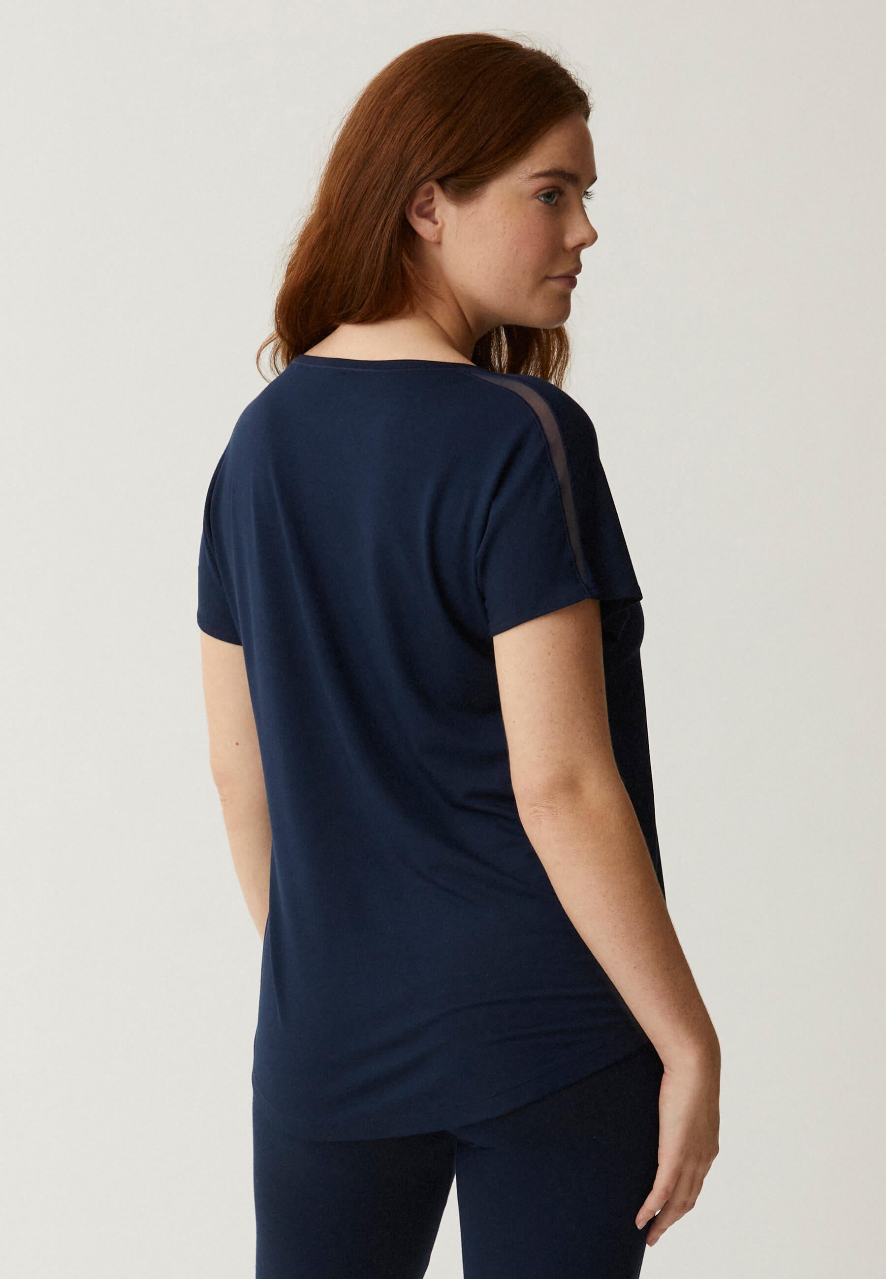 T-Shirt mit Mesh-Details