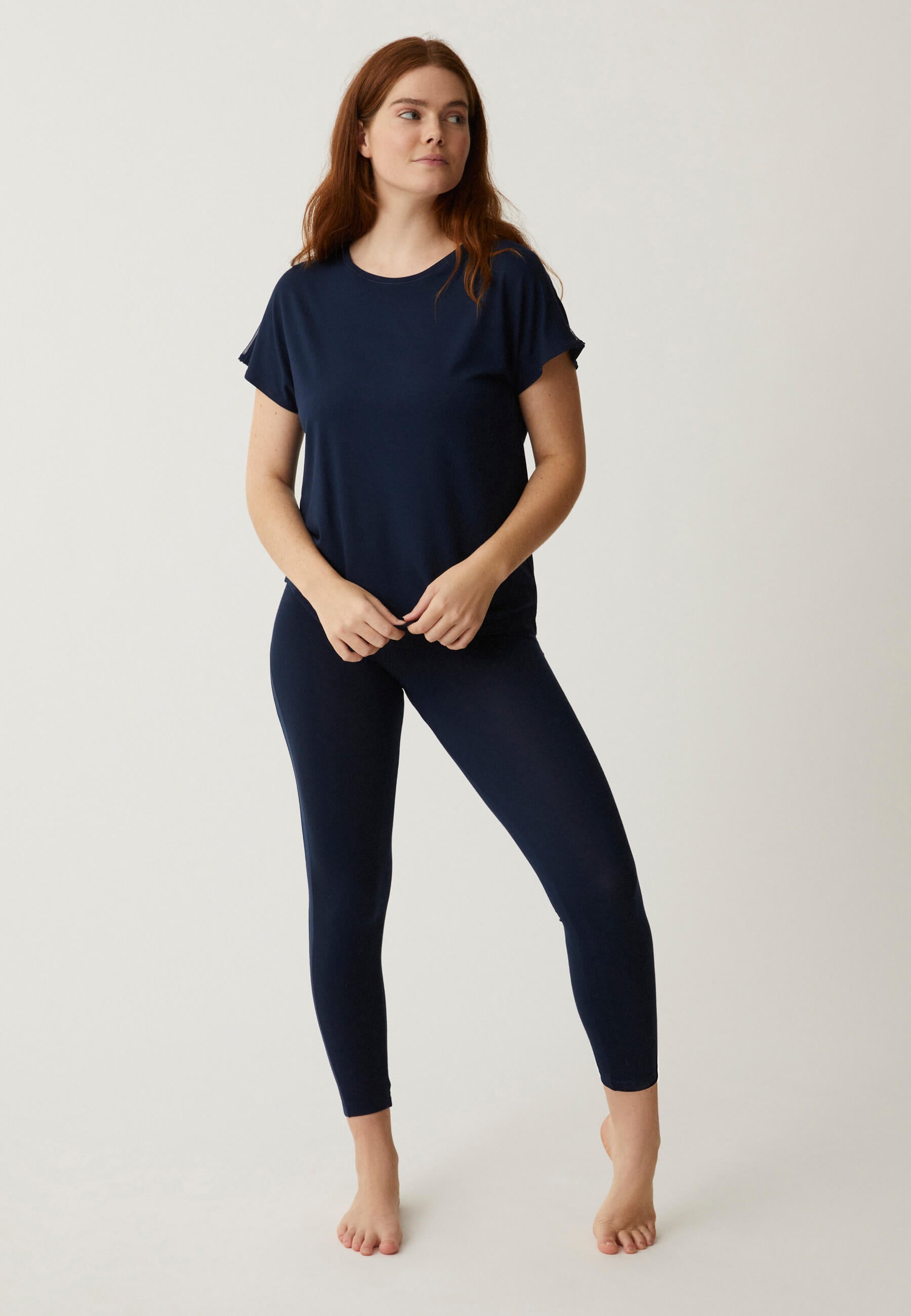 T-Shirt mit Mesh-Details