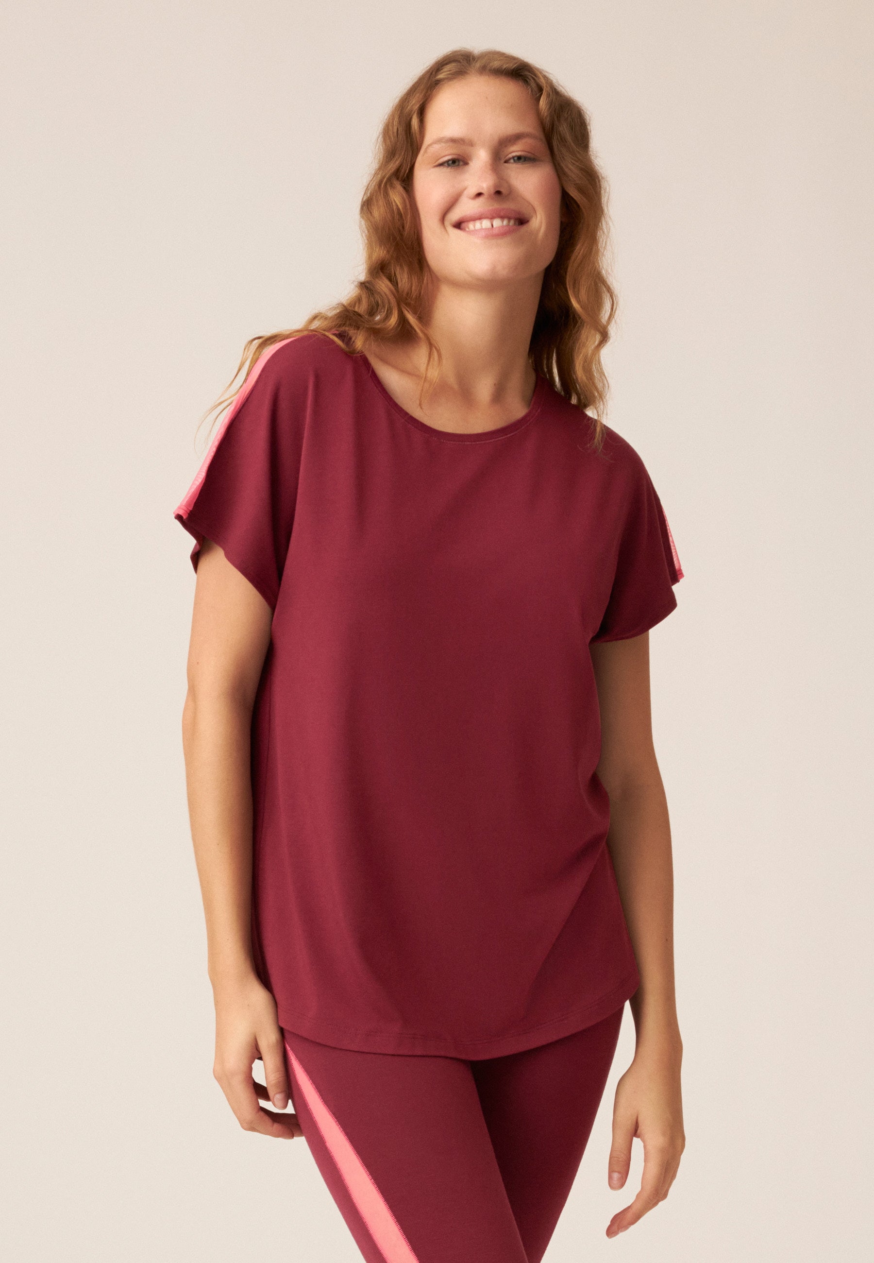 T-Shirt with Mesh Details - Astro Dust