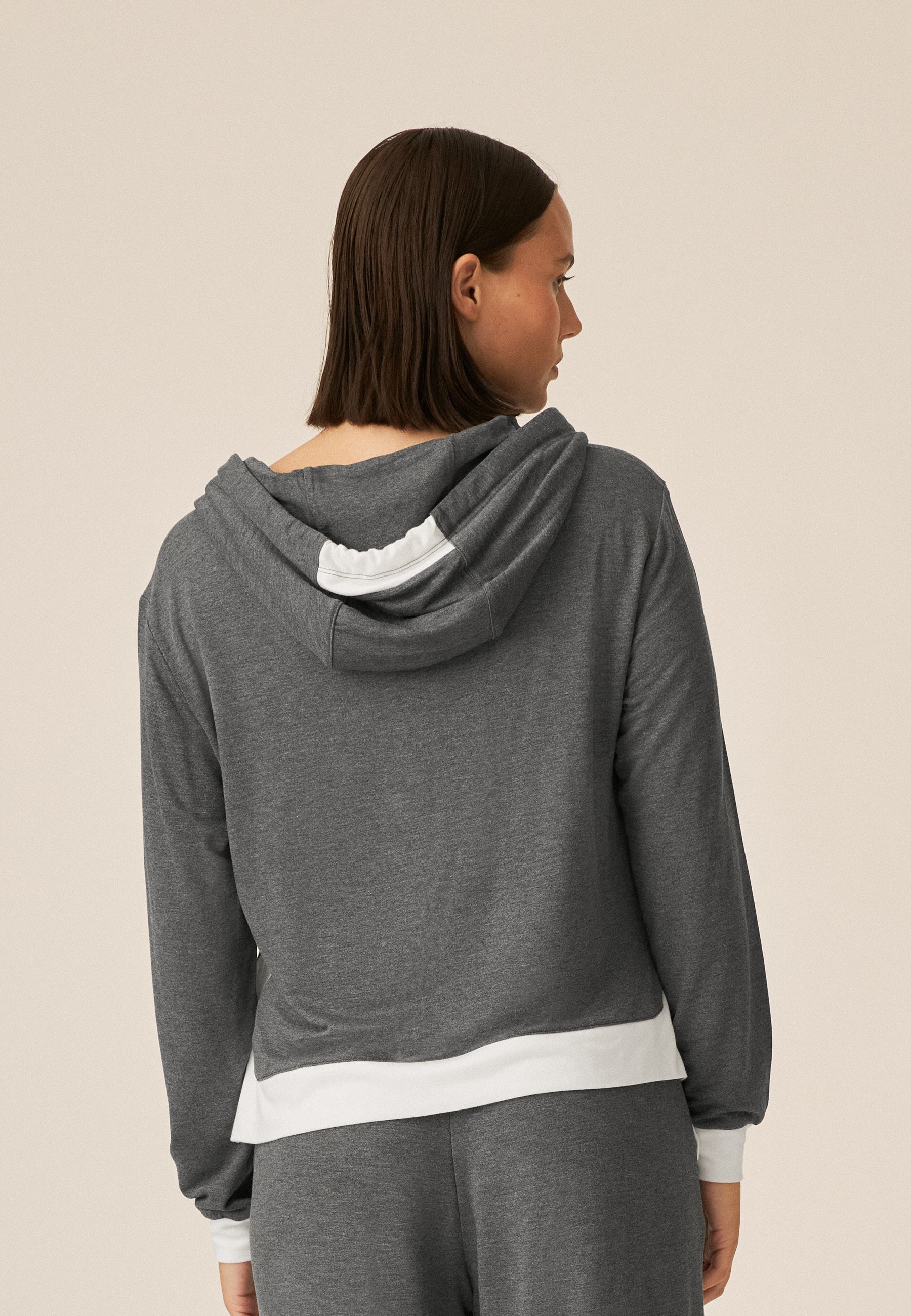 Zip Hoodie - Coffee Break - Anthrazit Melange
