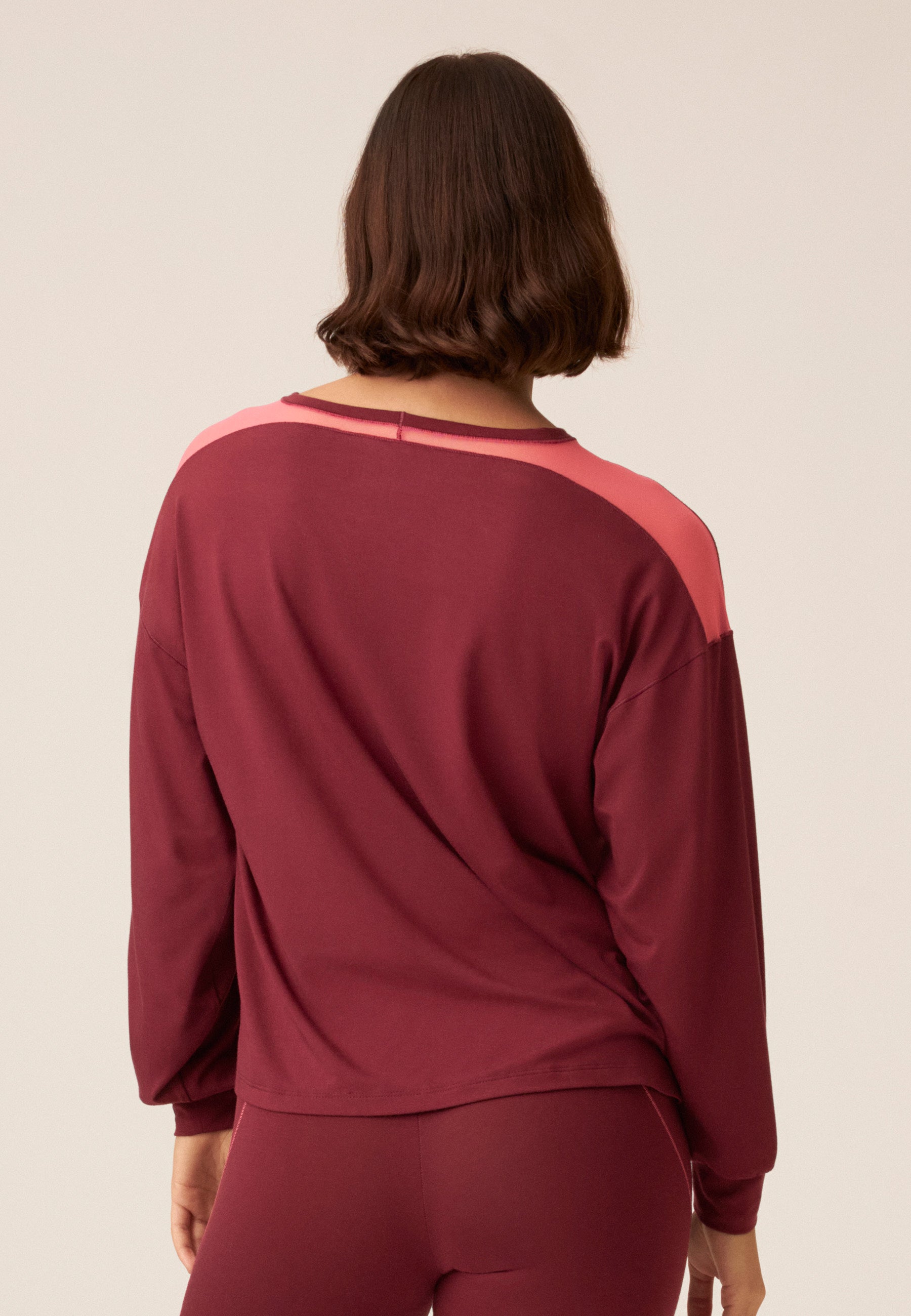 Long-sleeve Shirt with Mesh Details - Astro Dust