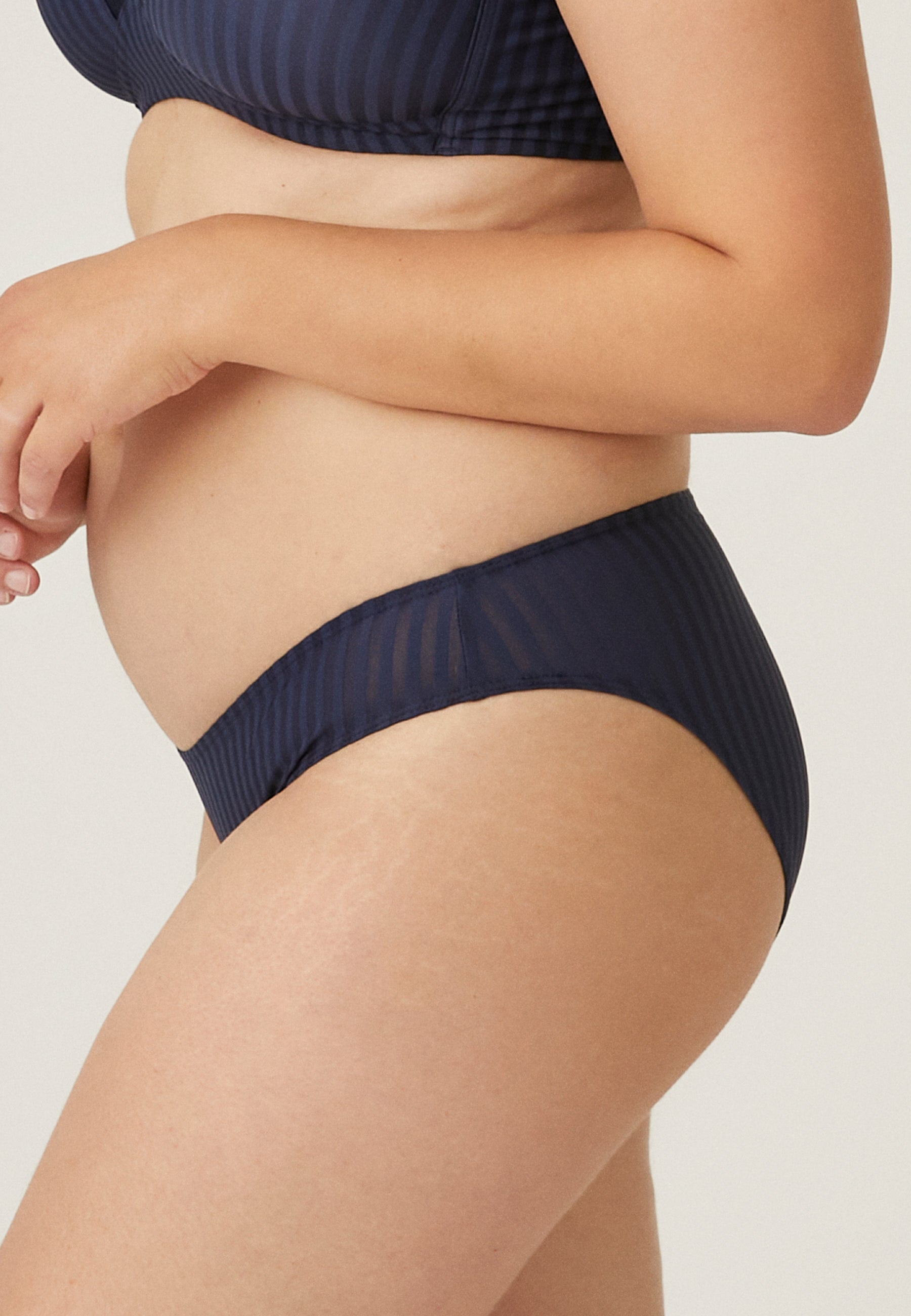 Naturana Streifen Slip Farbe Navy Seitenansicht