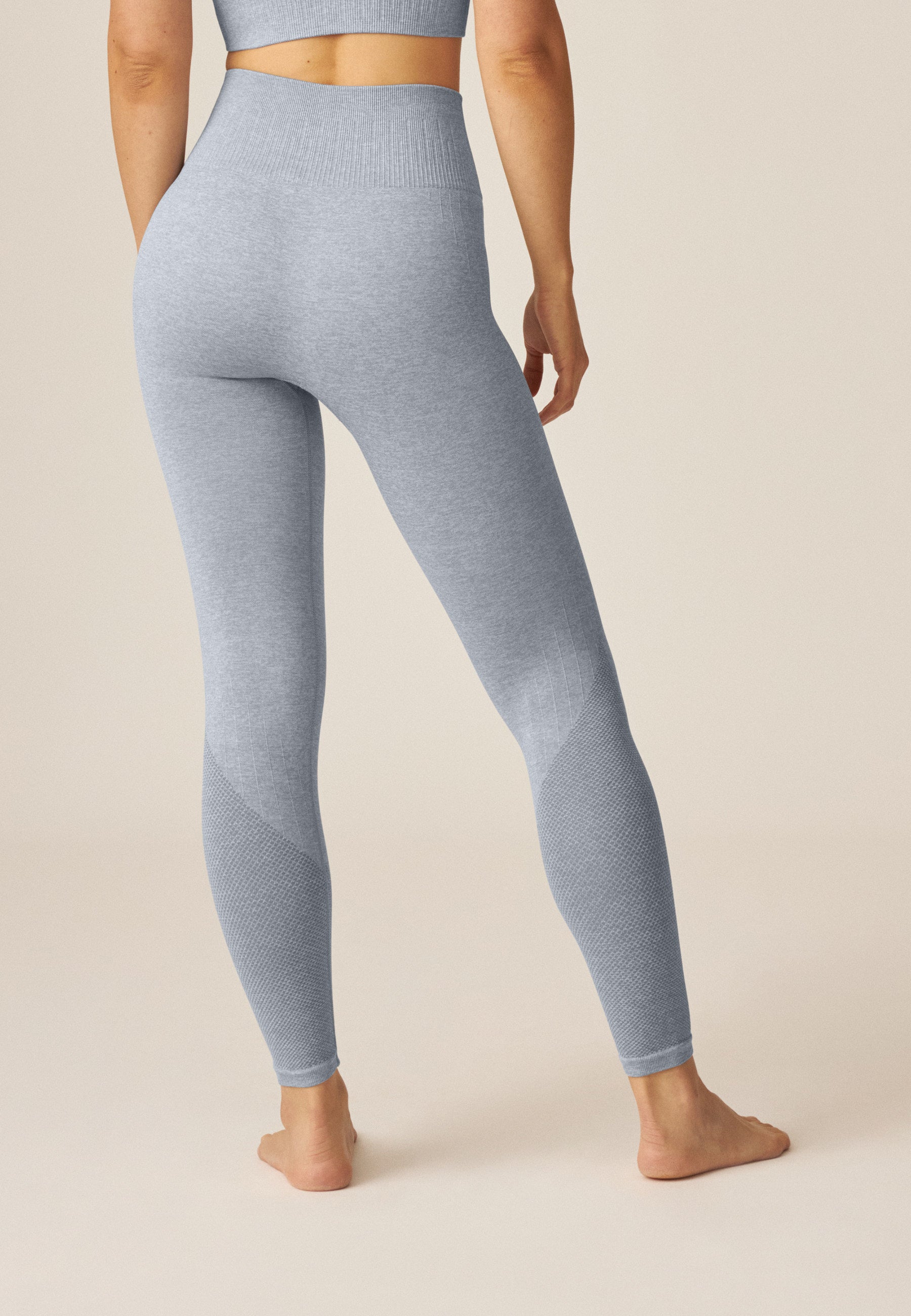 Naturana Sport Legging High Waist Farbe Raindrops Melange Rückansicht