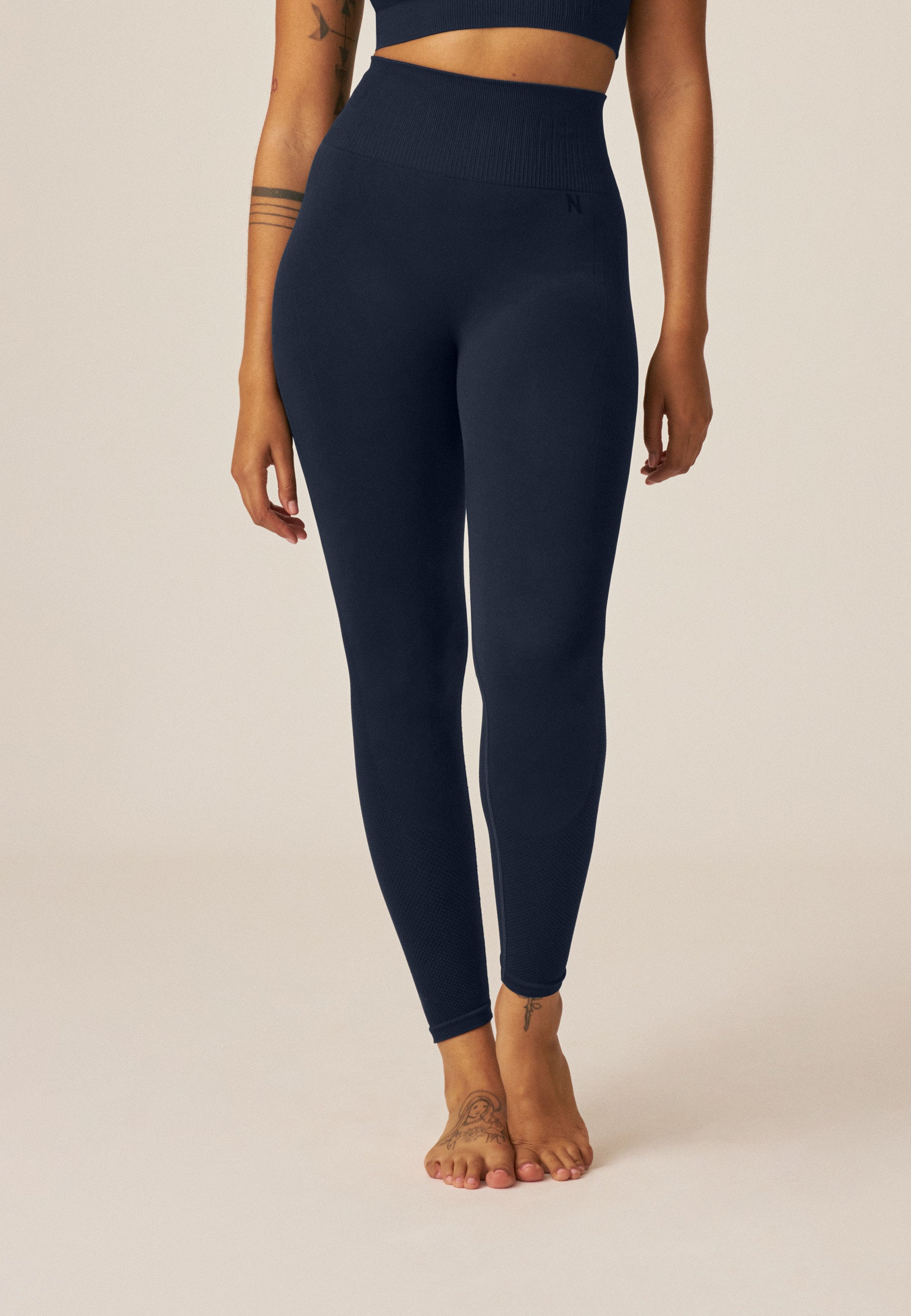 Naturana Sport Legging High Waist Farbe Dark Blue Frontansicht