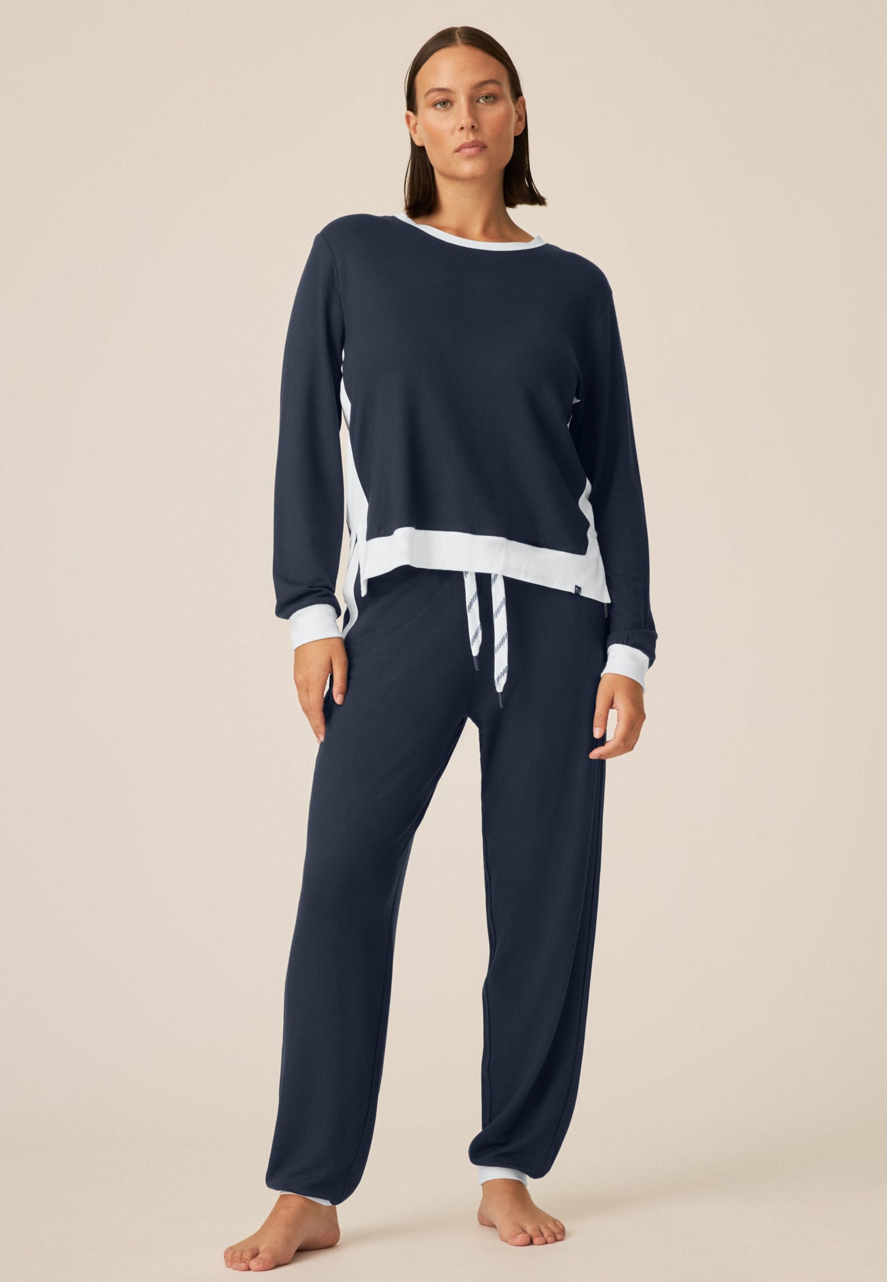 Fabric Pants - Coffee Break - Dark Blue