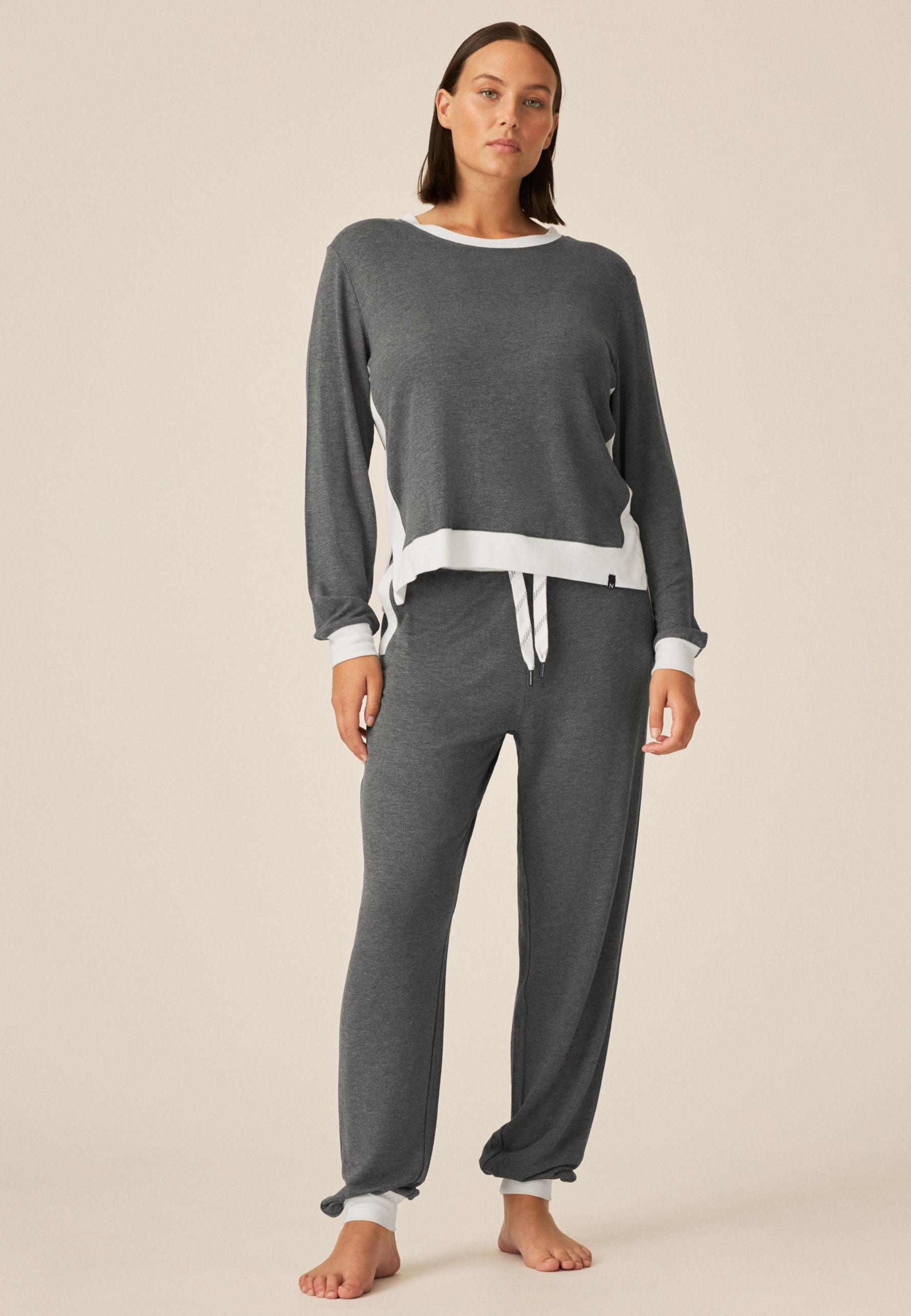 Fabric Pants - Coffee Break - Anthracite Melange