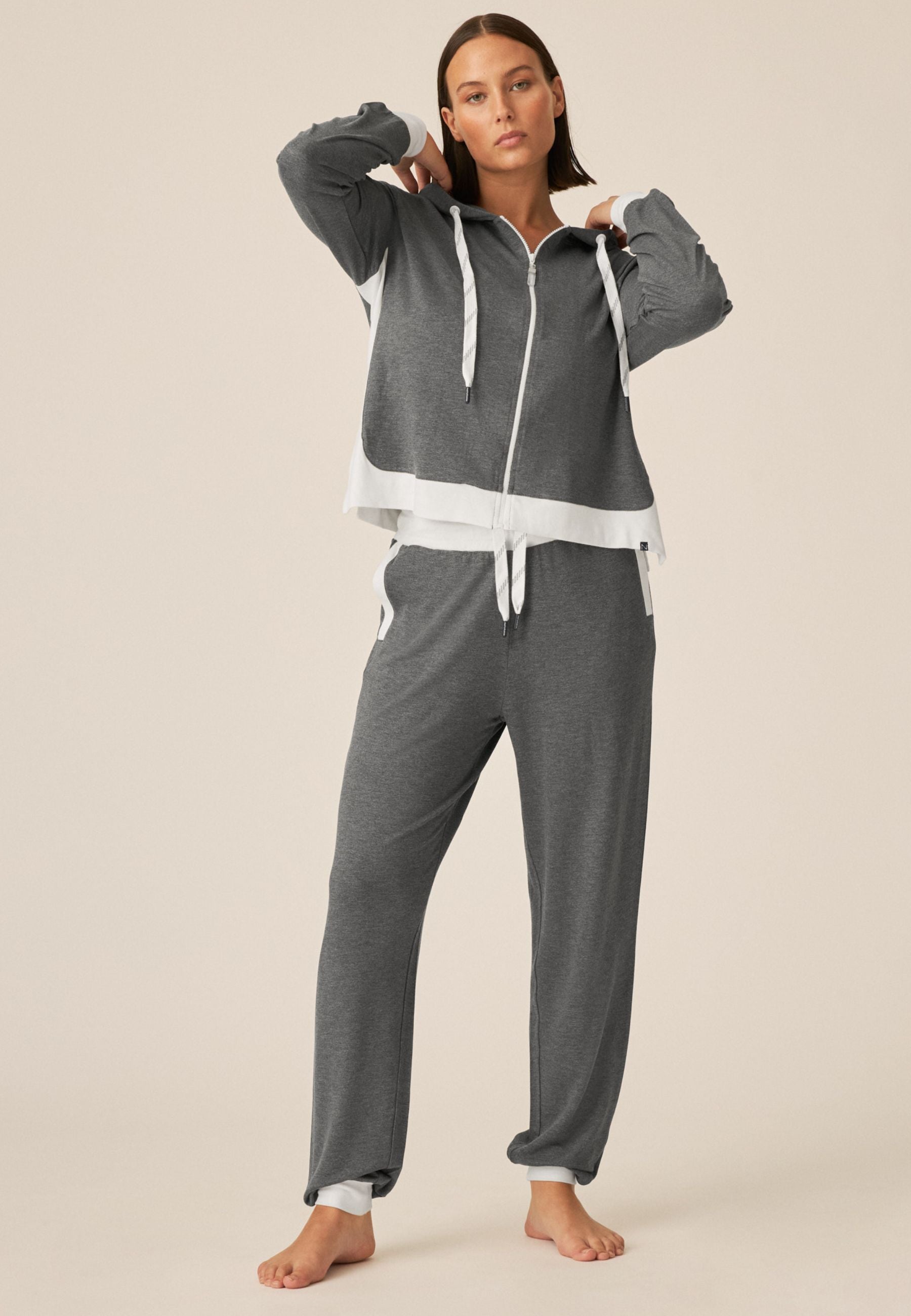 Fabric Pants - Coffee Break - Anthracite Melange
