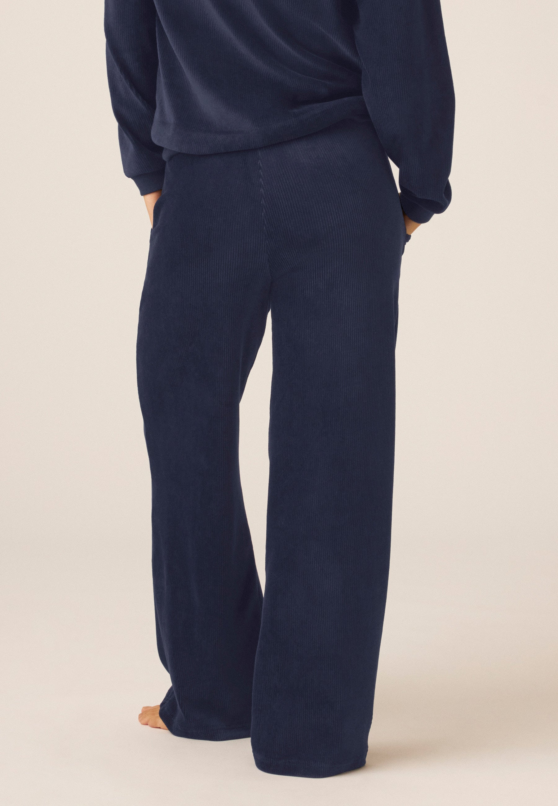 Velor Jogger Pants - Dark Blue
