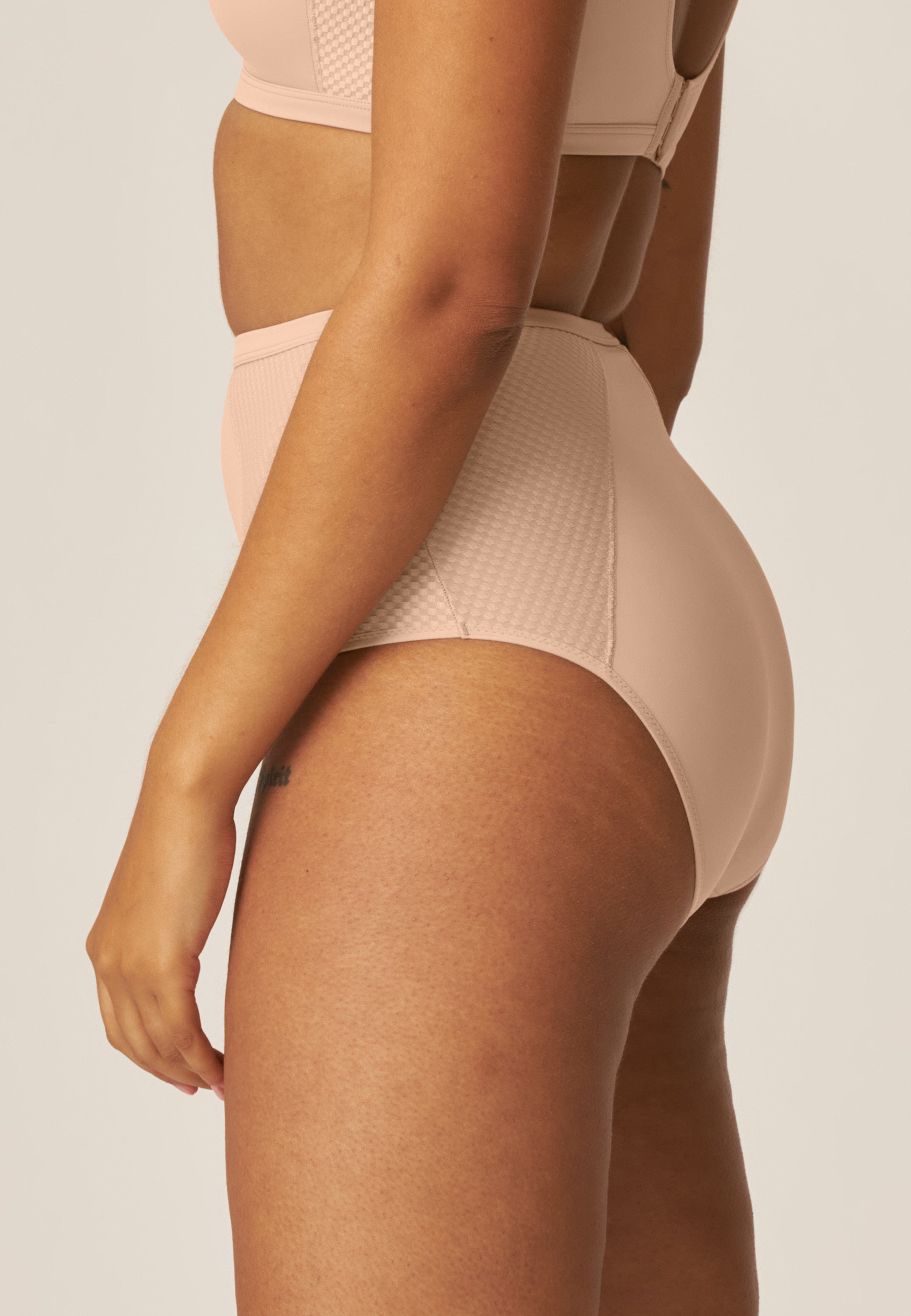 Naturana Comfort High Waist Slip Farbe Light Beige Seitenansicht