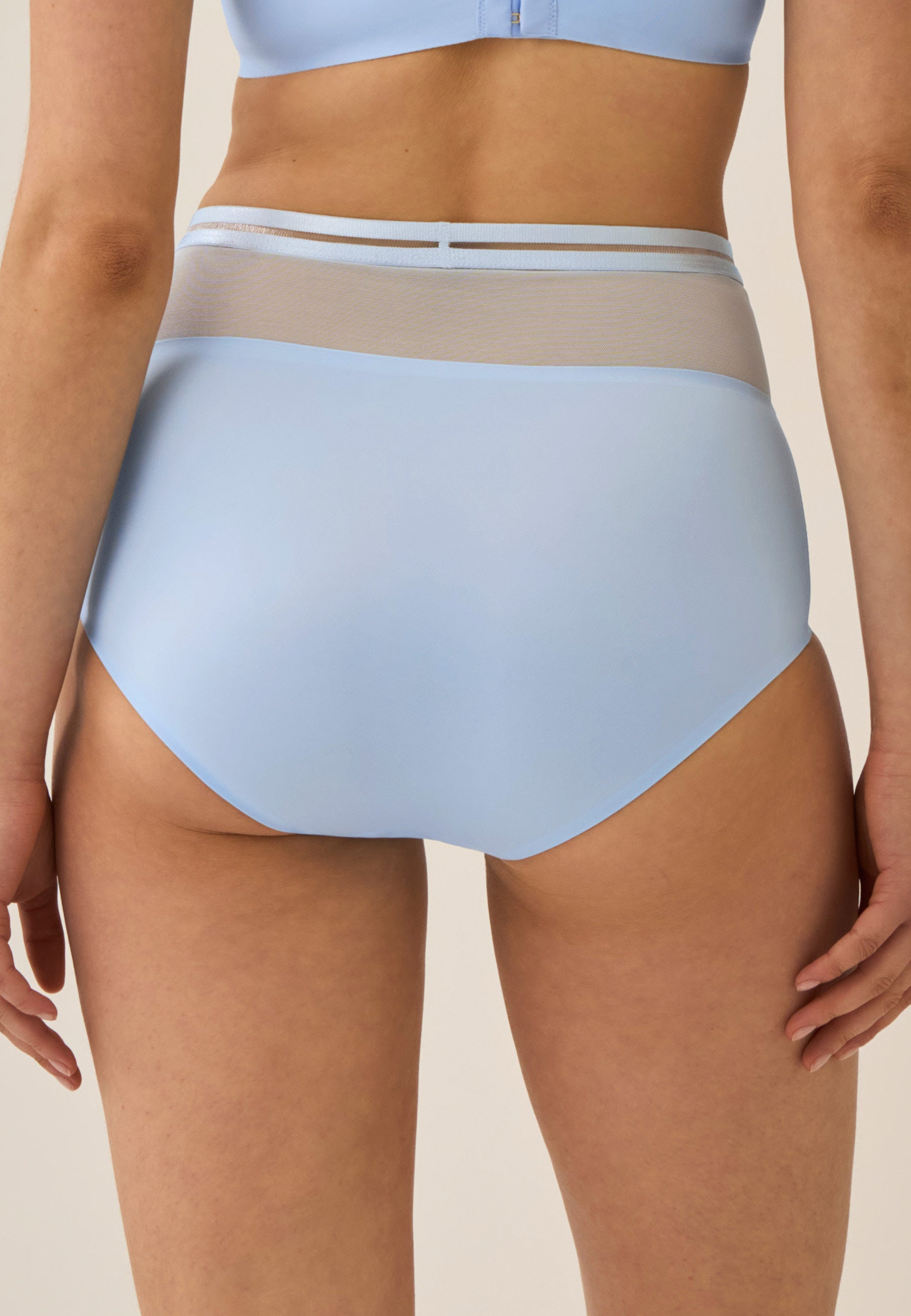Naturana Monday High Waist Panty Farbe Swimming Pool Rückansicht