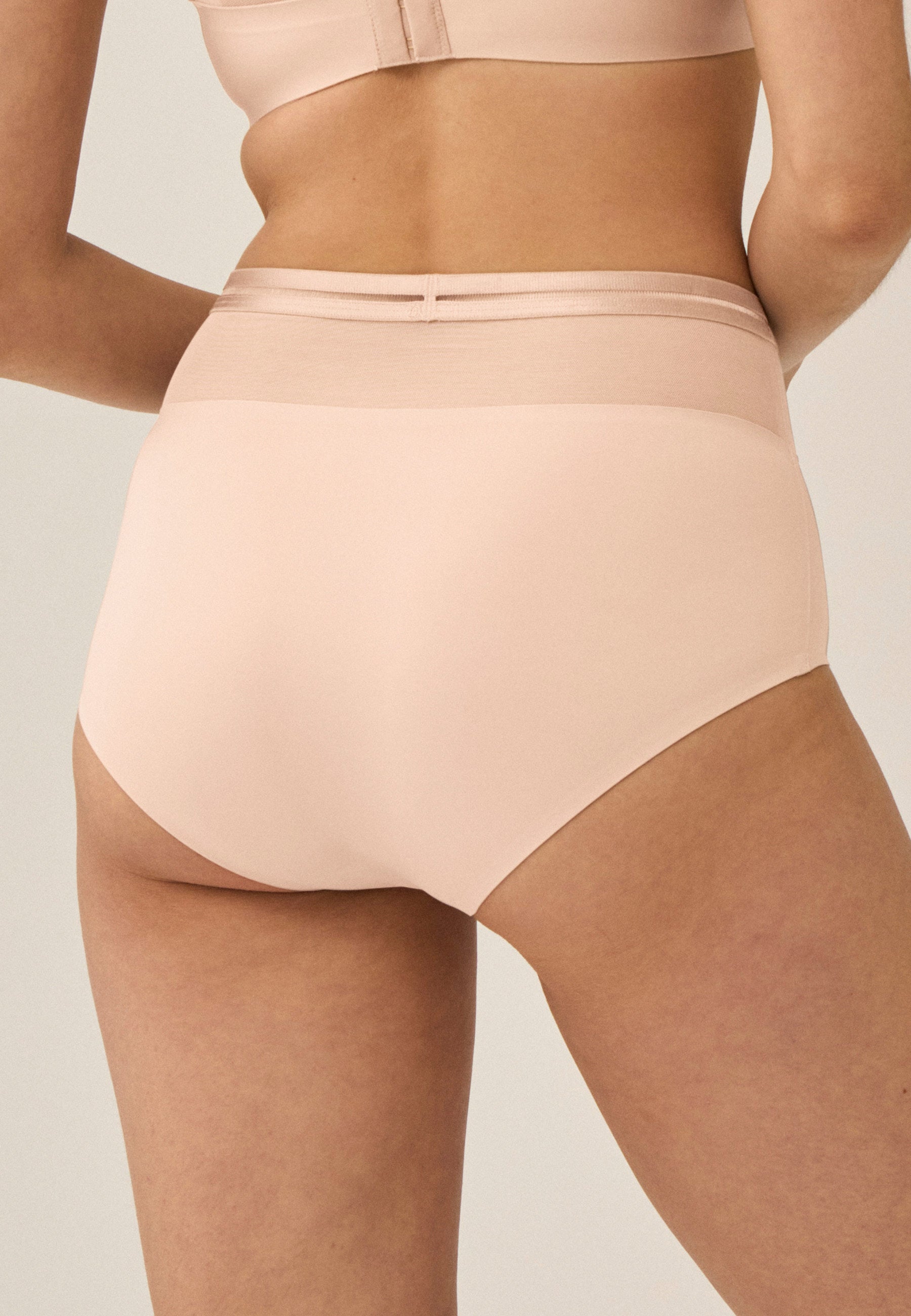 High Waist Panty Set - Light Beige