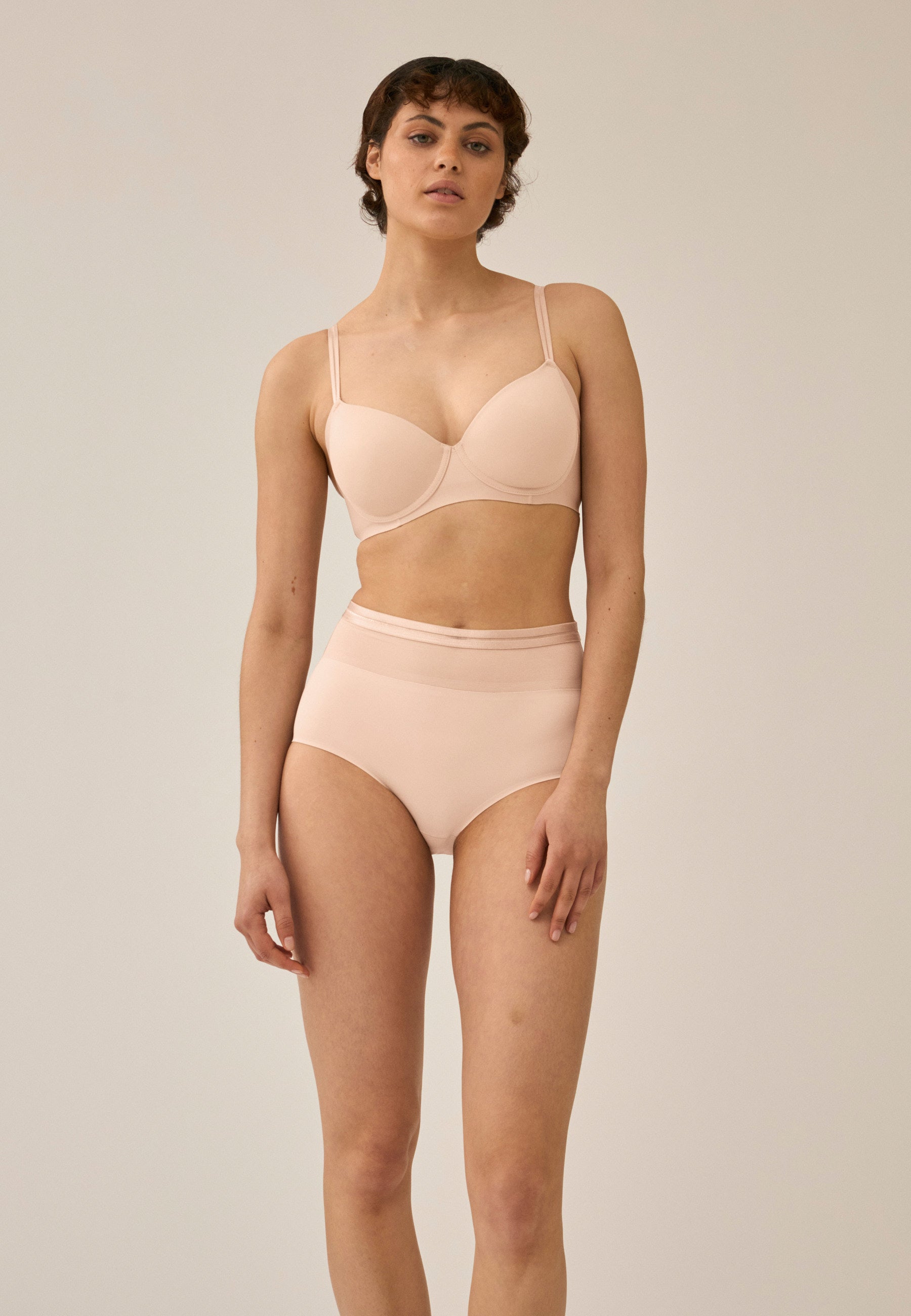 High Waist Panty - Light Beige