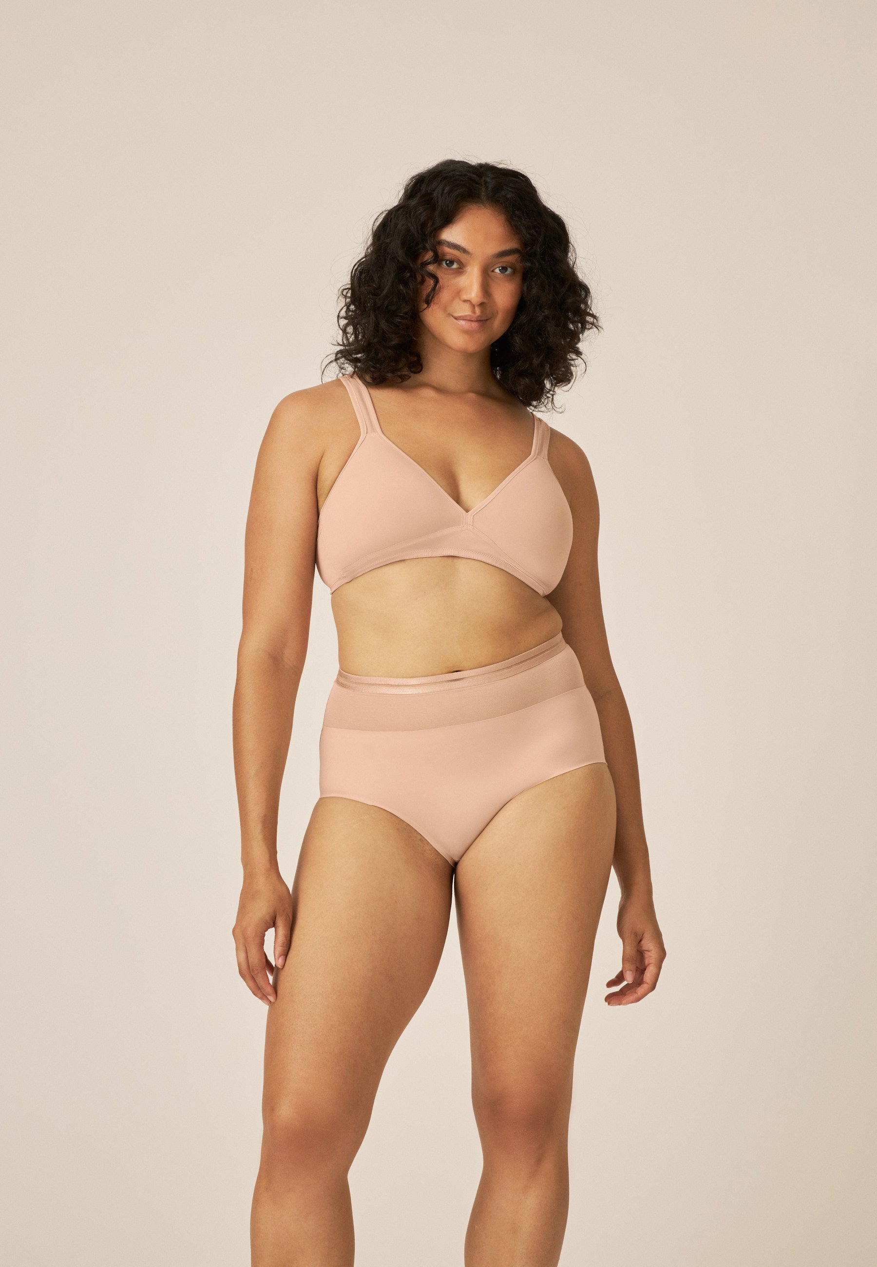 High Waist Panty - Light Beige