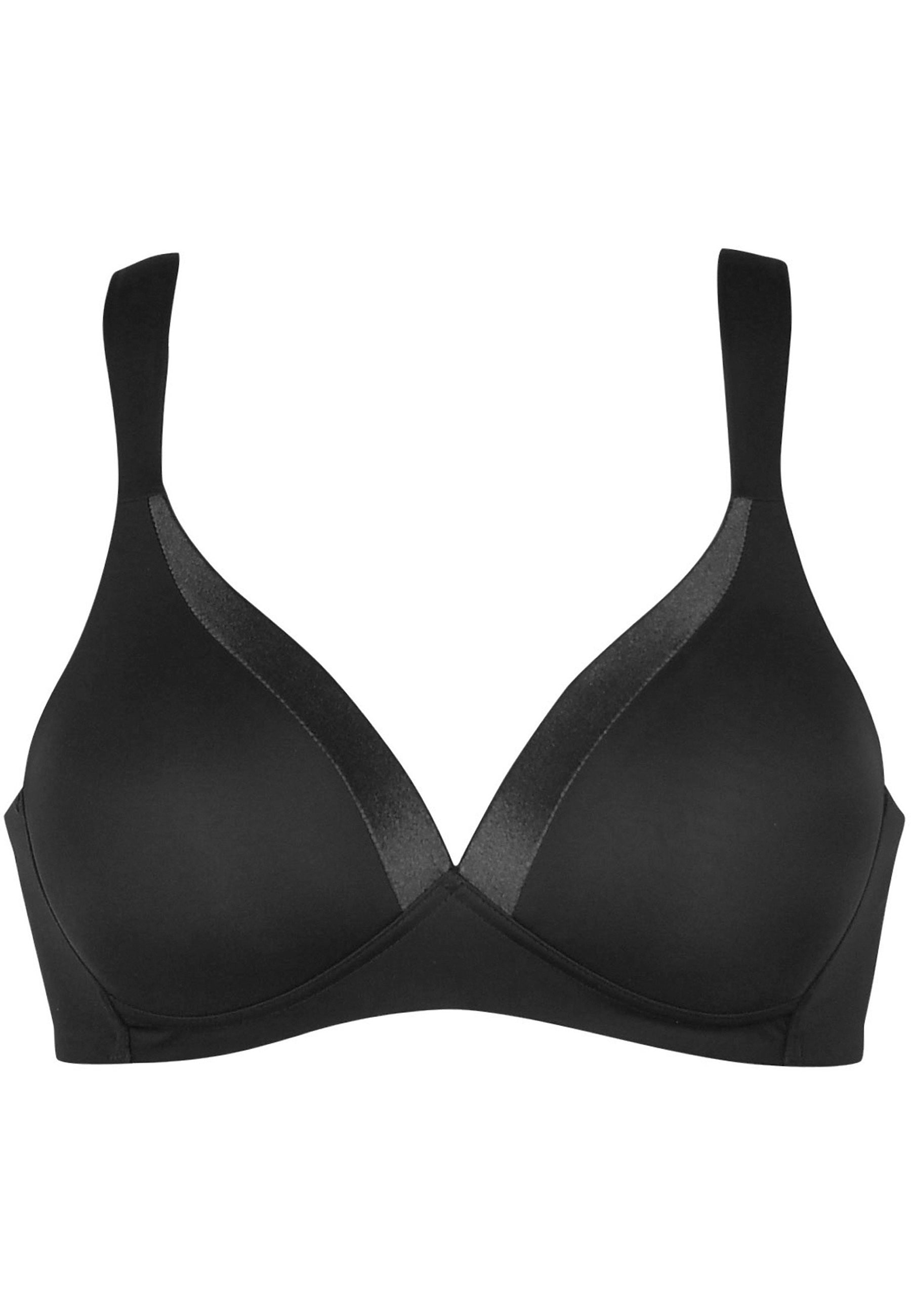 Naturana Wednesday Bügelloser BH mit Schale und Glanzband Farbe Schwarz Produktbild
