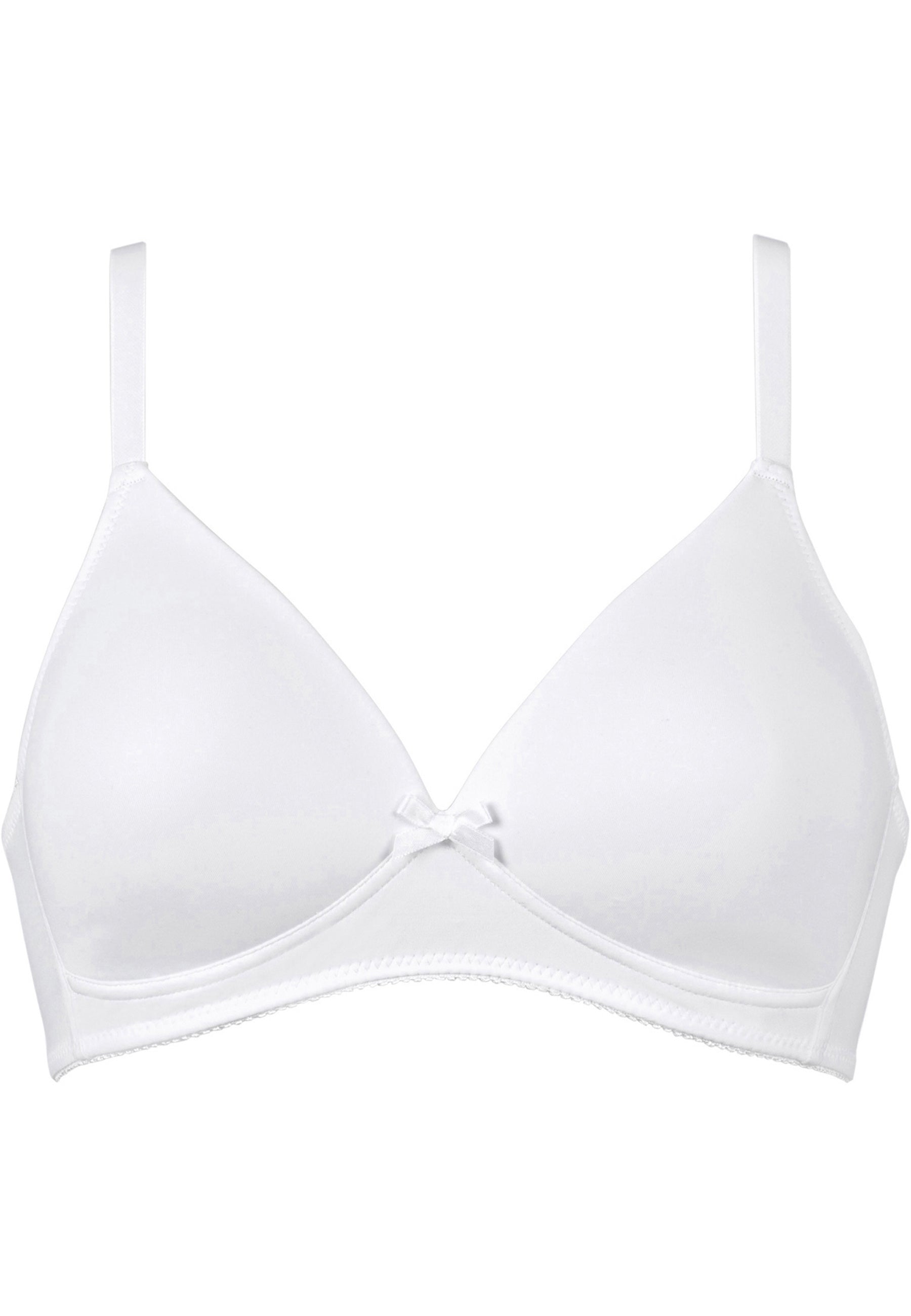 Soft bra with cup - White