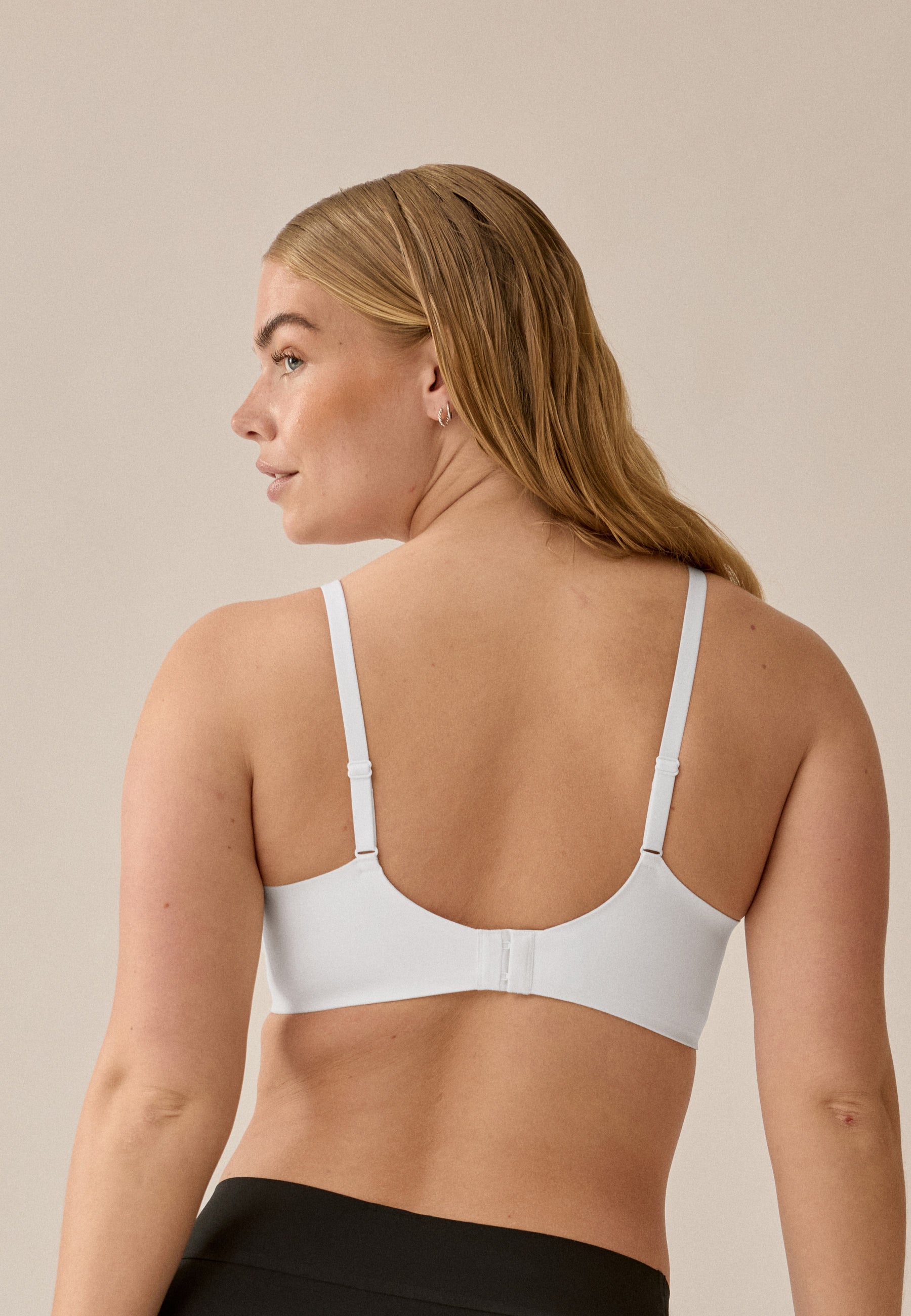 Soft Bra with Side Smoother Effect - Ecru