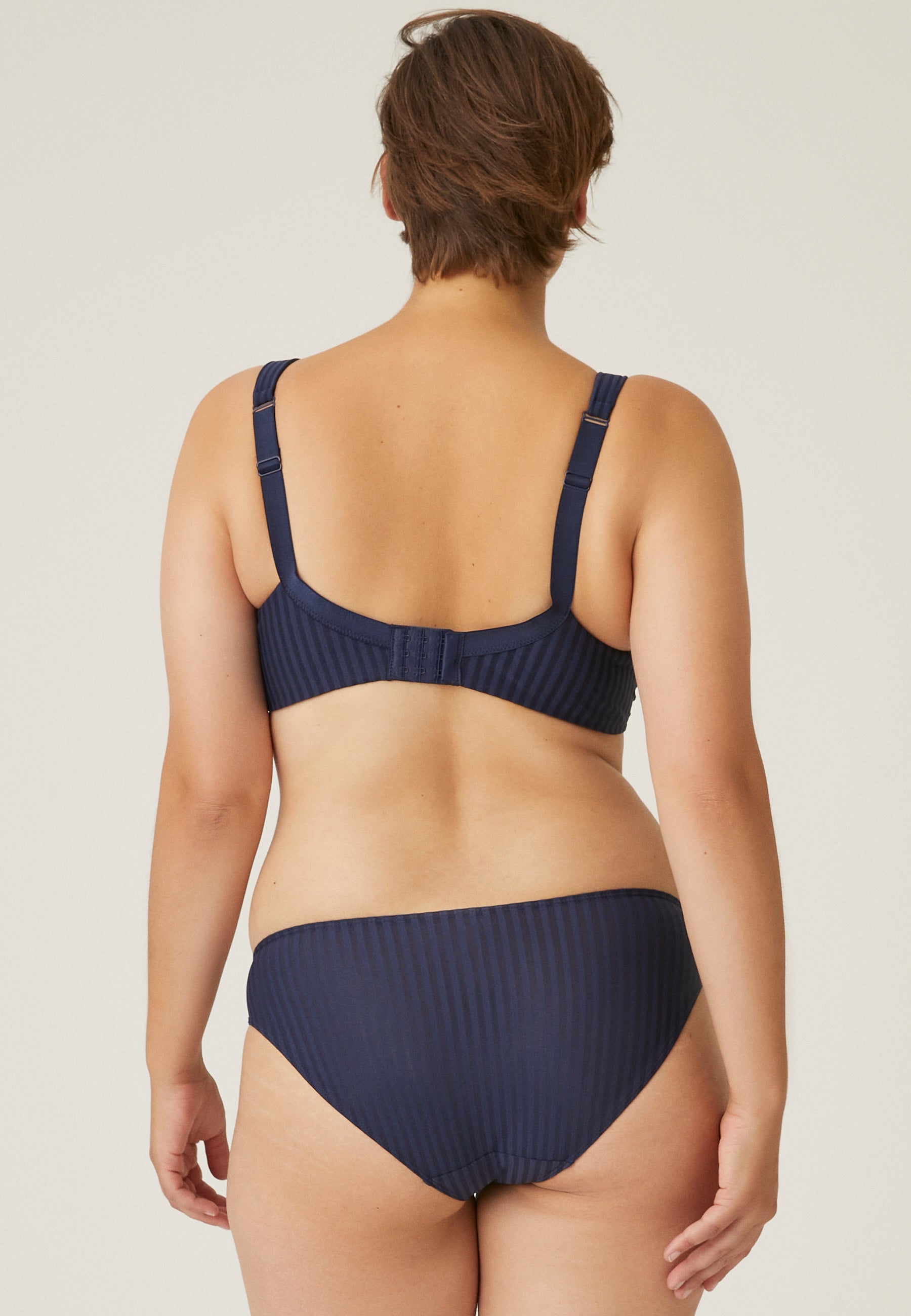 Streifen Soft-BH mit Schale - Navy Gestreift