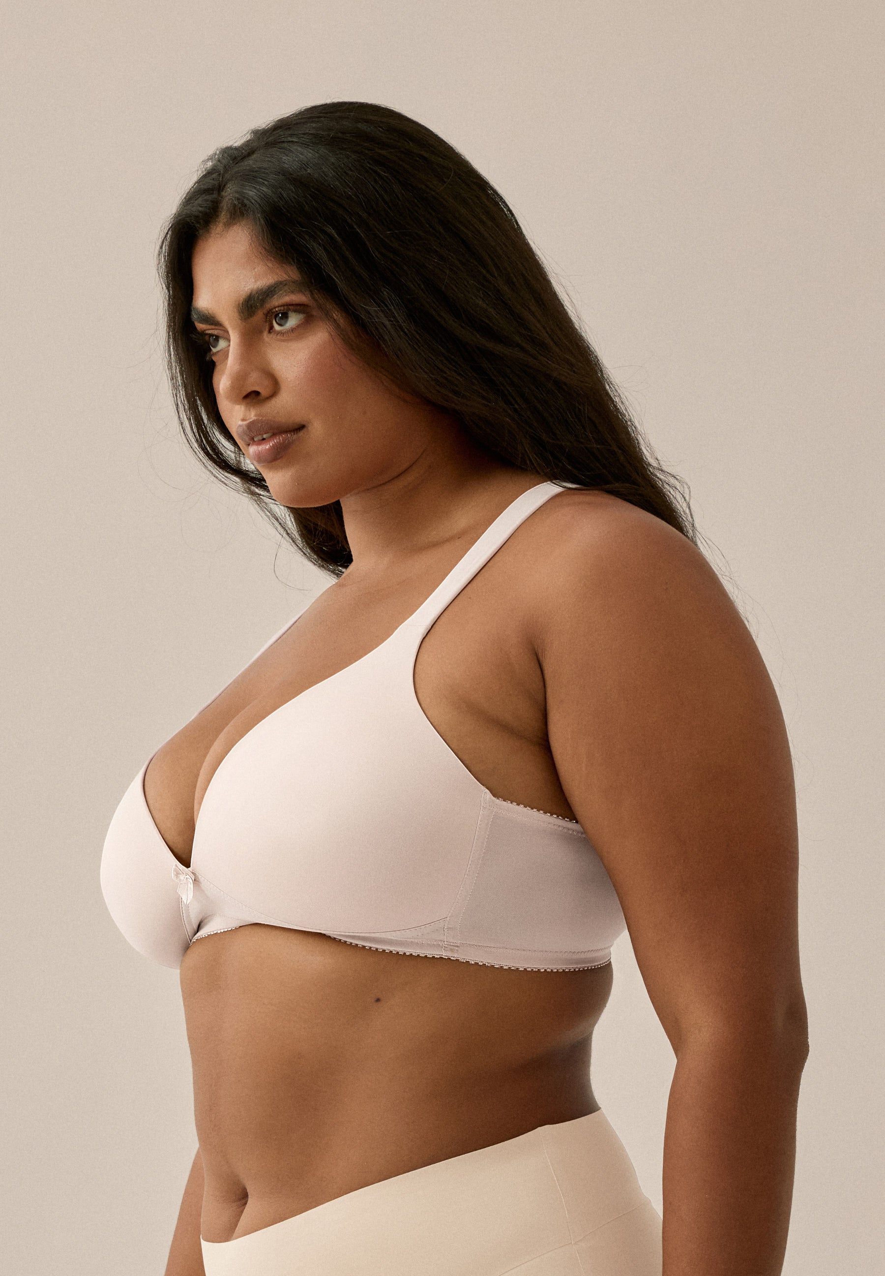 Soft-BH mit Schale und Entlastungsträgern - Light Beige