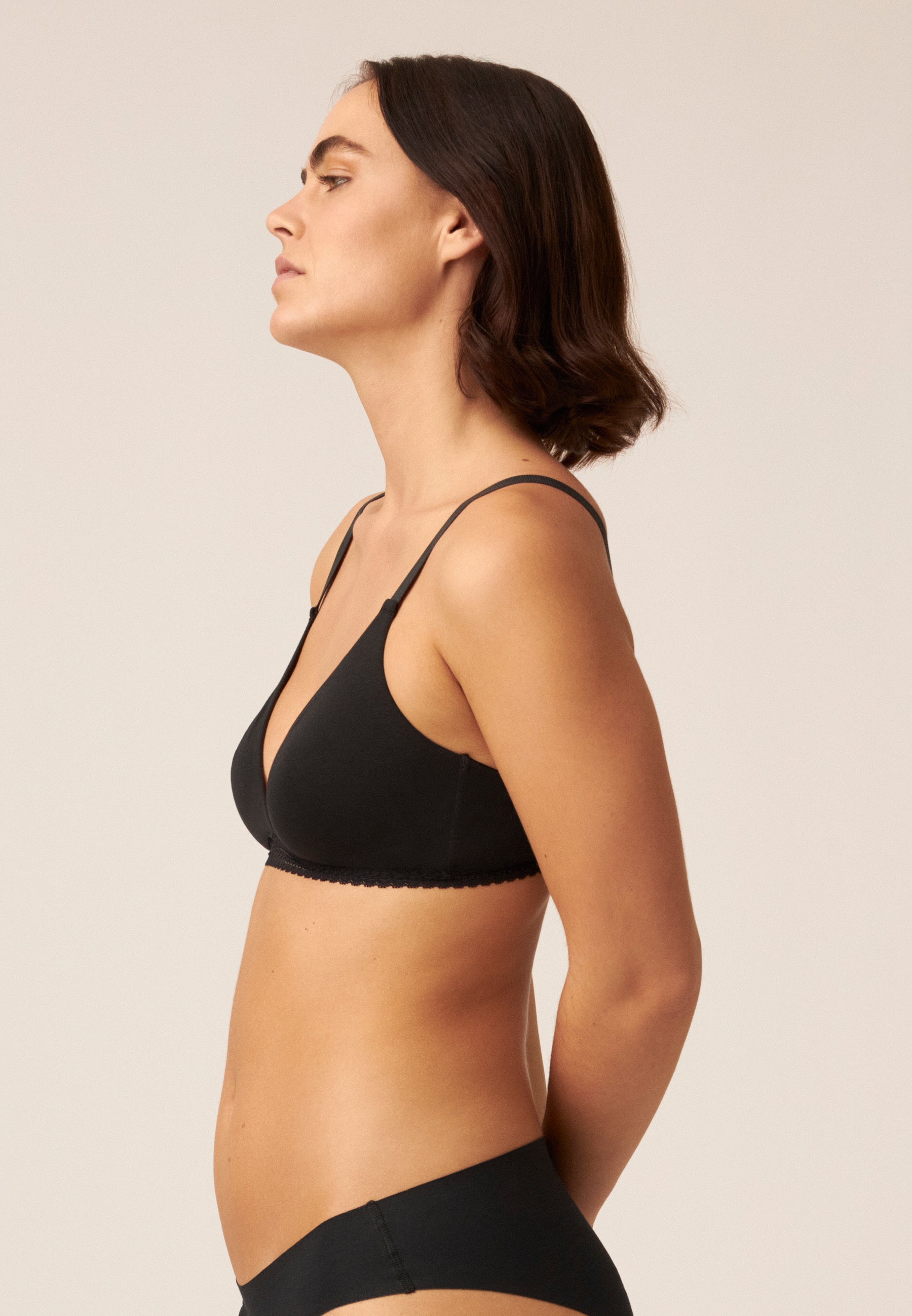 Soft-BH mit Spitzendetails aus Baumwolle