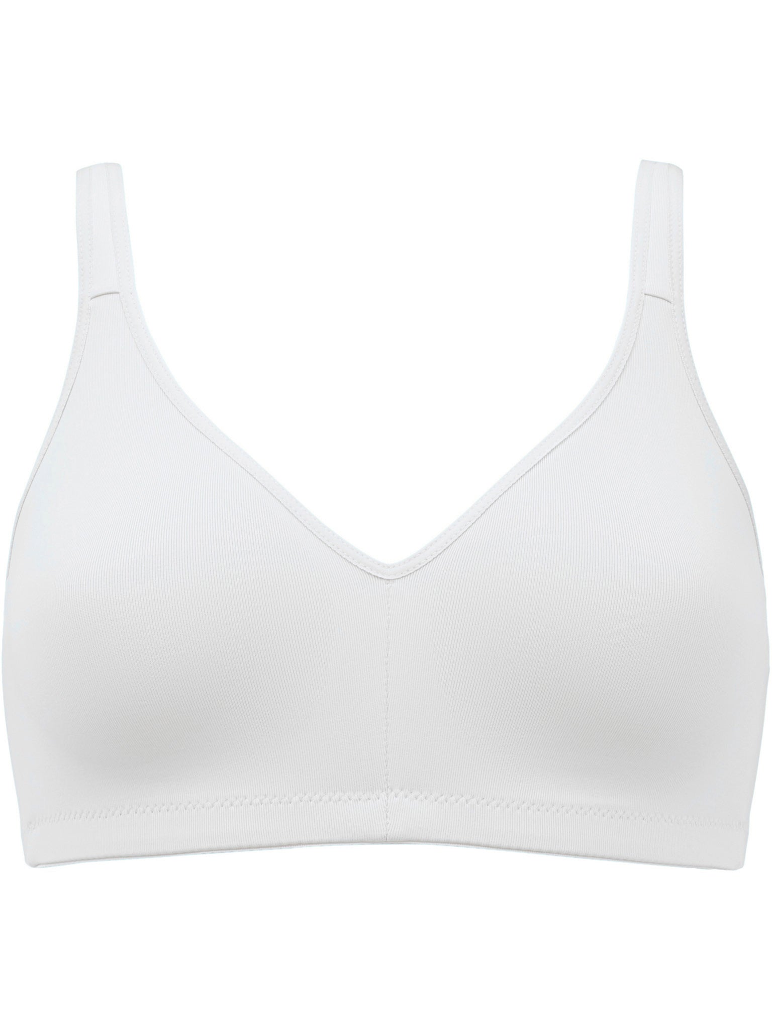 Elastic Cup Soft Bra - White