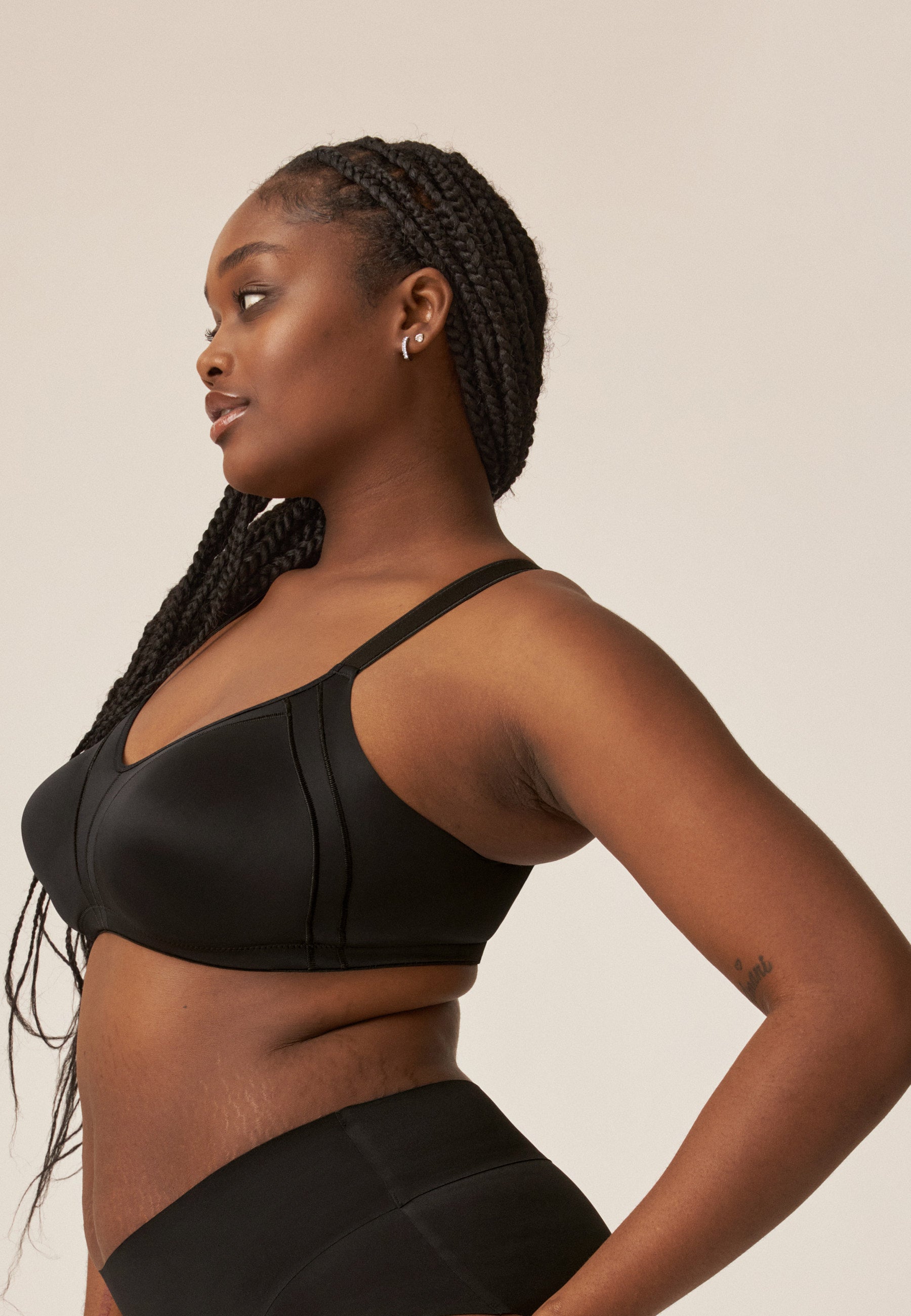 Naturana Minimizer mit Side Smoother BH Farbe Schwarz Seitenansicht