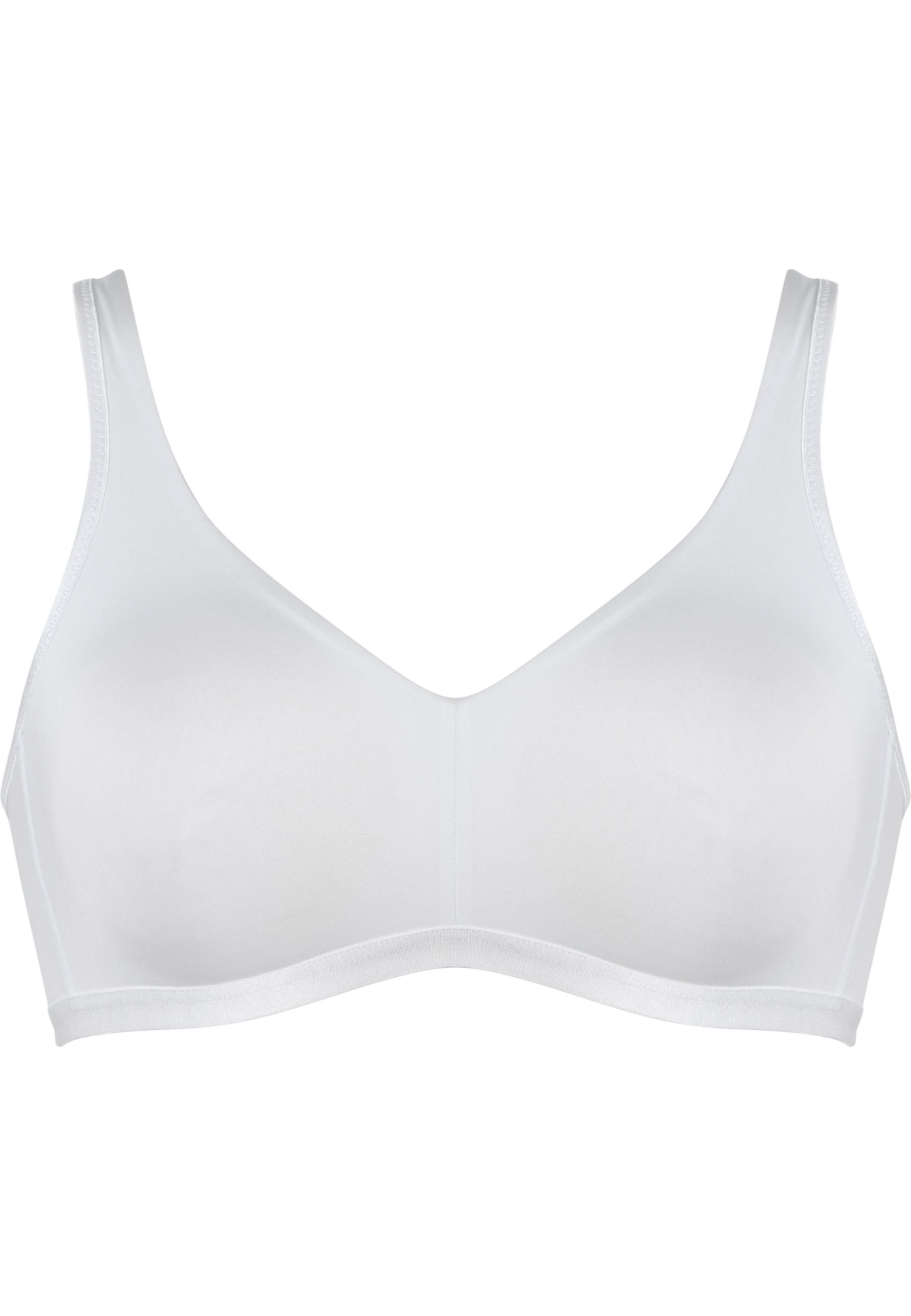 Packshot des Naturana's Molded Wireless Bra aus der thursday Kollektion in weiß