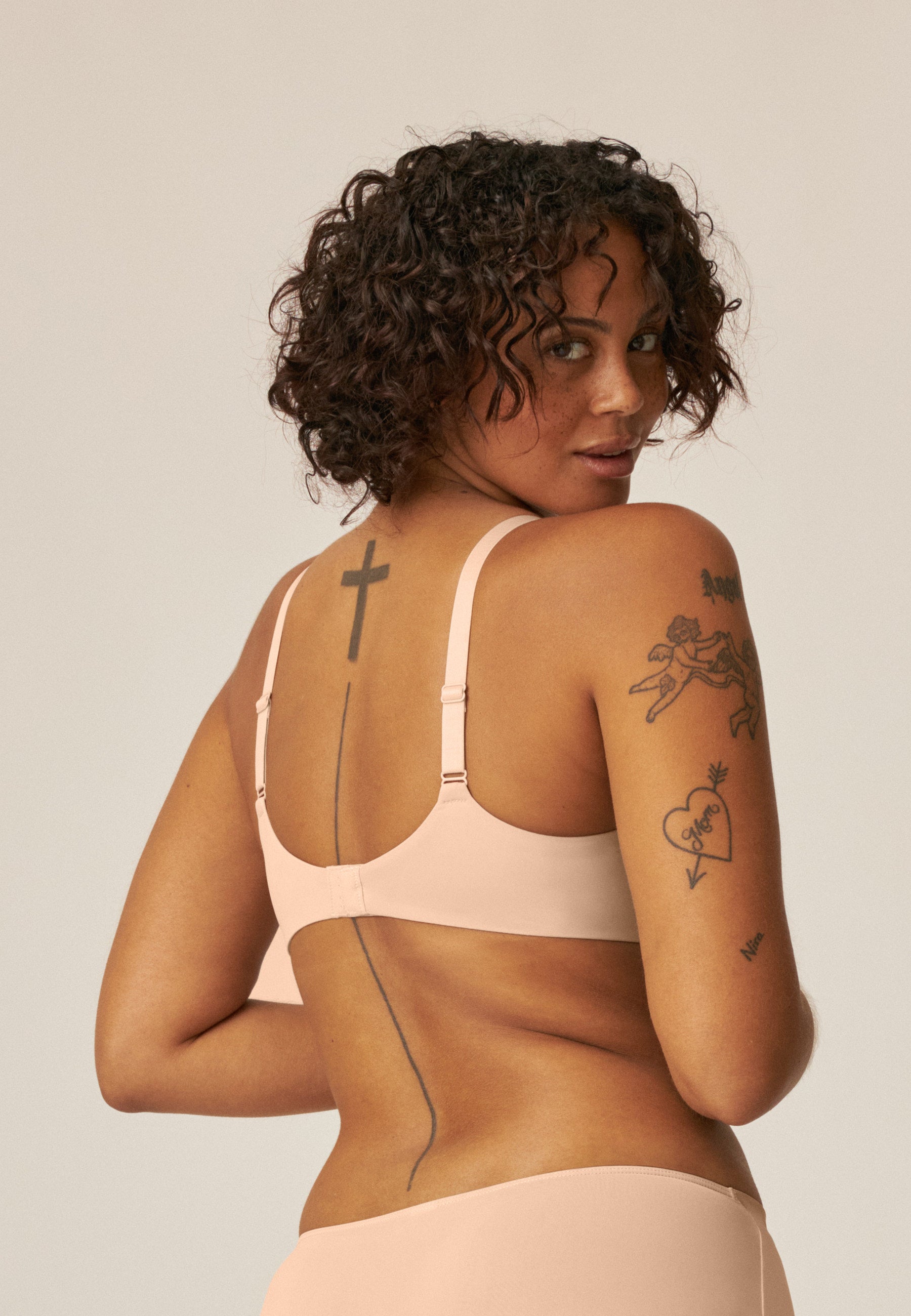 Underwired Bra with Shell - Clay