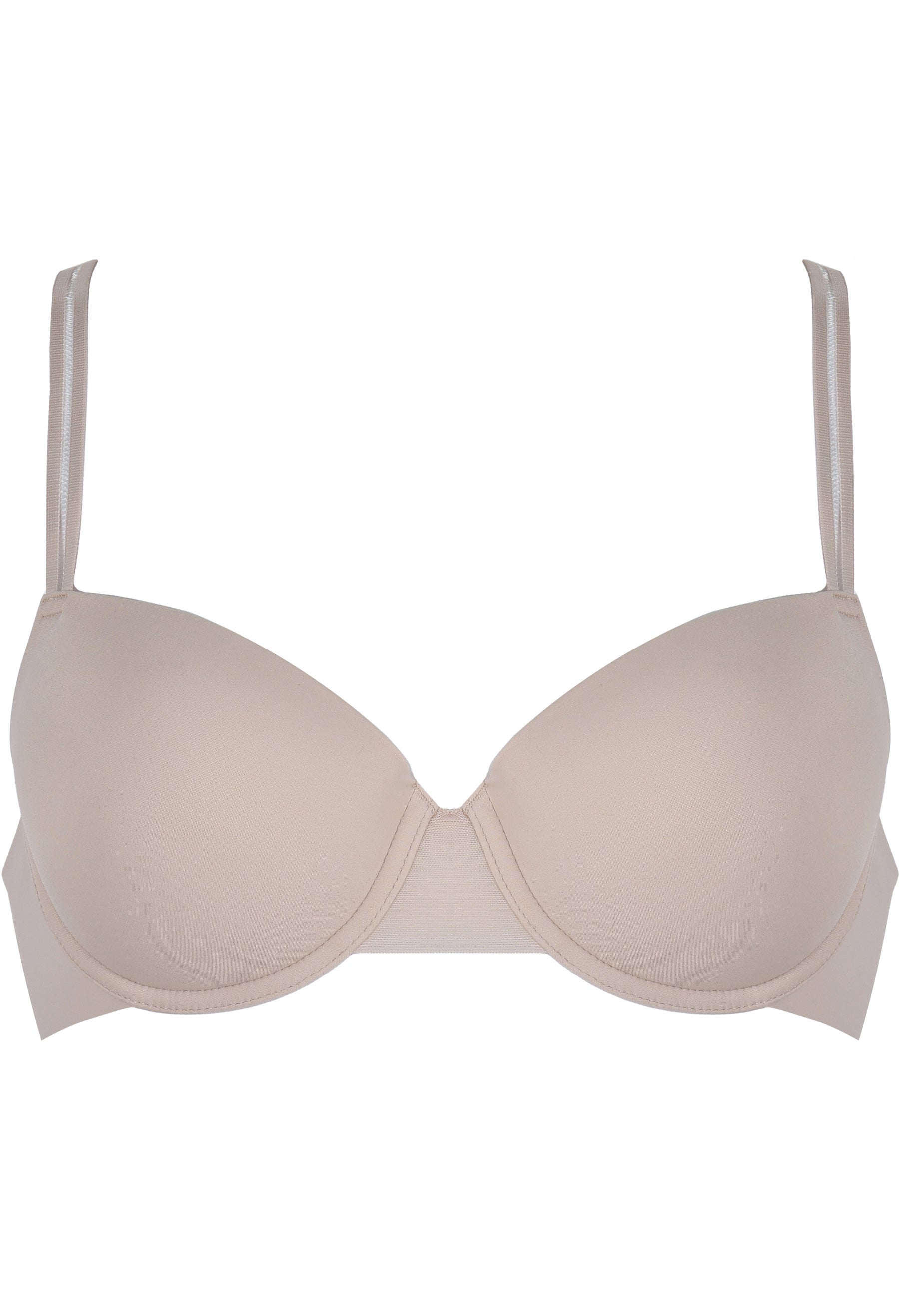 Elegant Underwired Bra with Cup - Light Beige