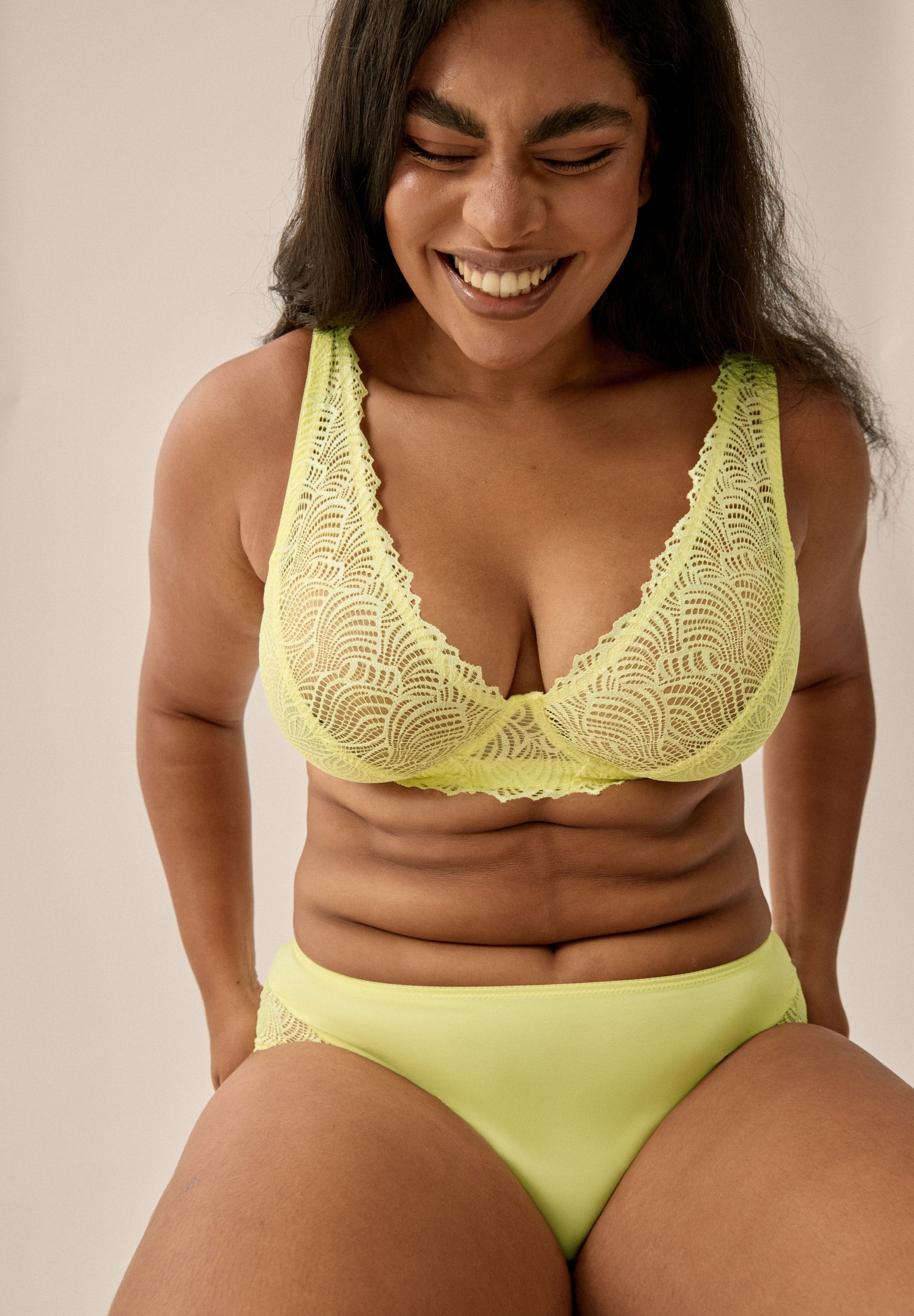 Bügel-BH aus Spitze - Sunny Lime