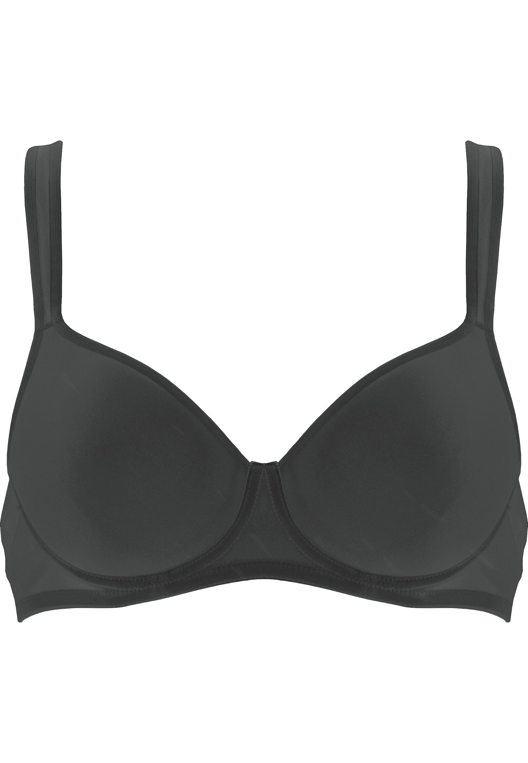 Naturana Monday Spacer Bügel-BH mit Mesh Details Farbe Schwarz Produktbild