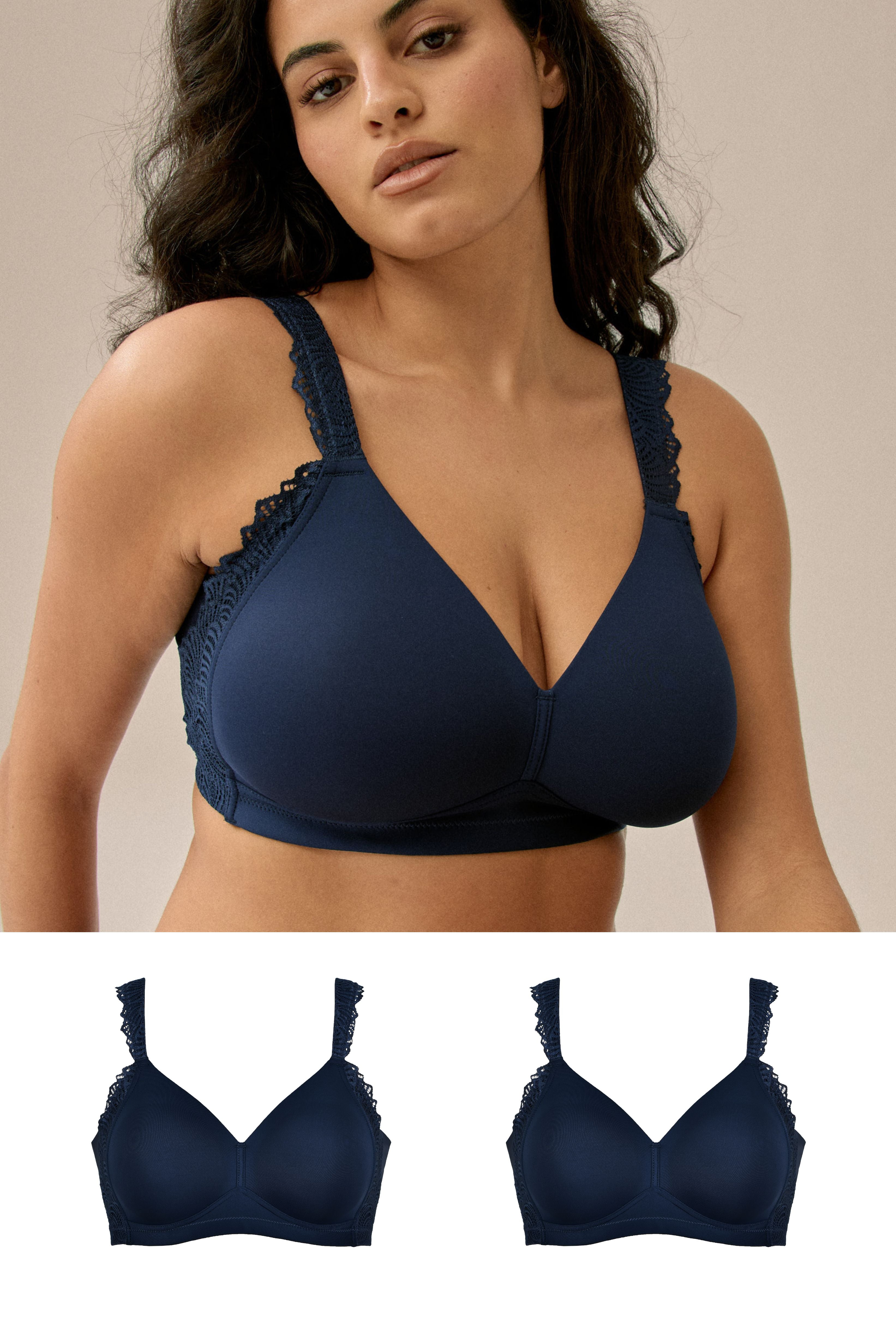 Soft-BH mit Side Smoother Effekt und Spitze Set - Dark Blue