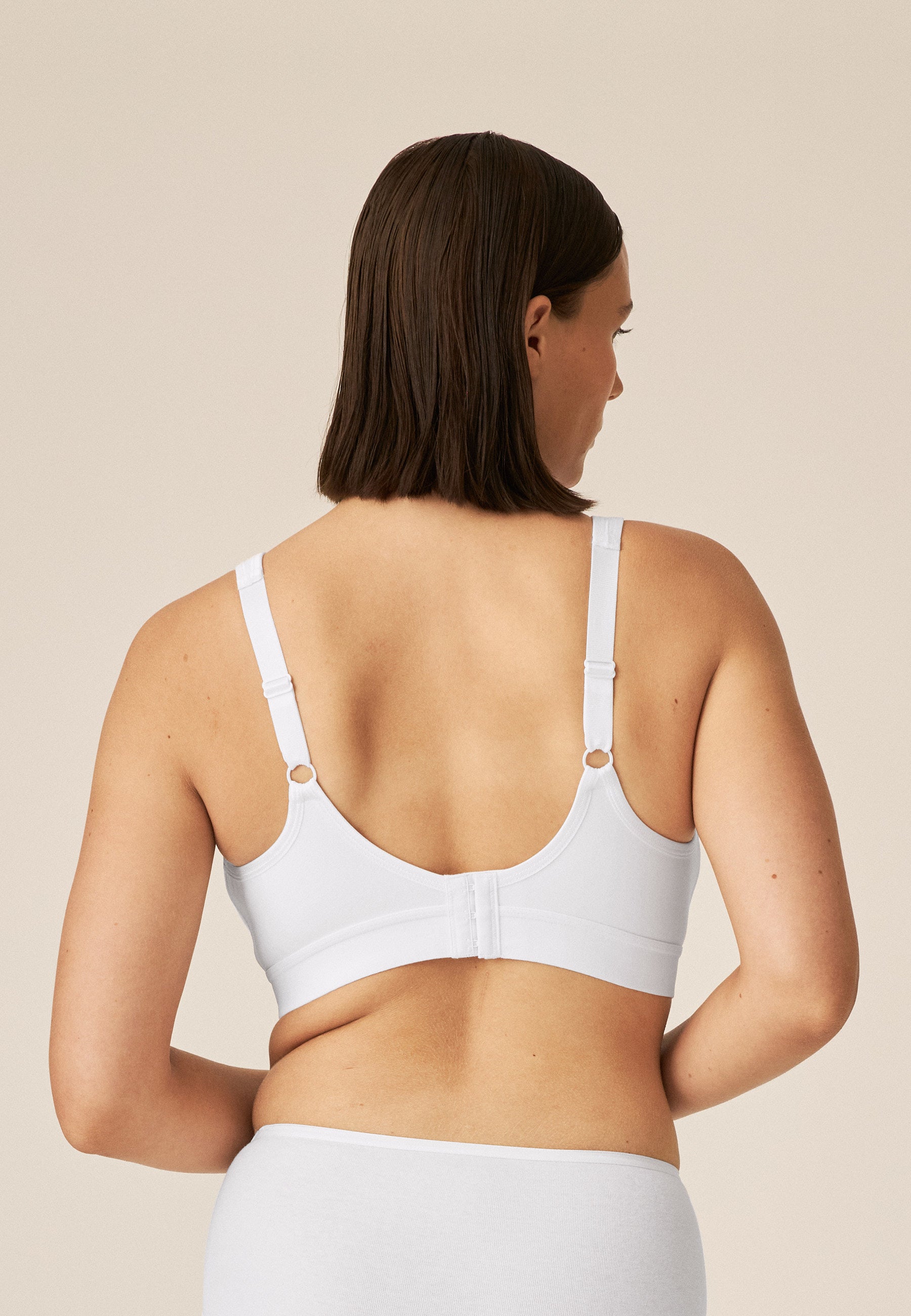 Naturana Athleisure Soft-BH Farbe Weiß Rückansicht