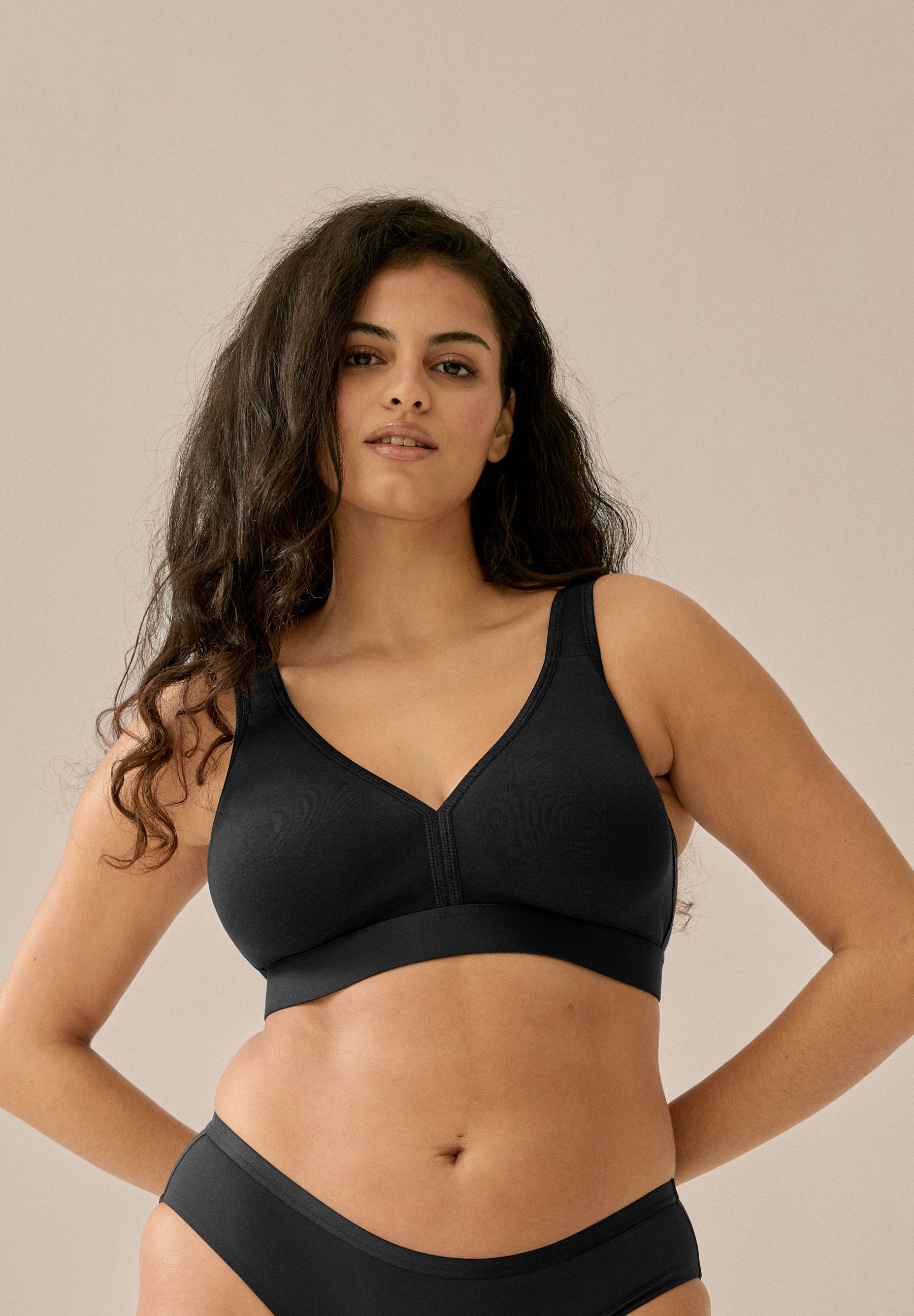 Athleisure Soft-BH - Schwarz