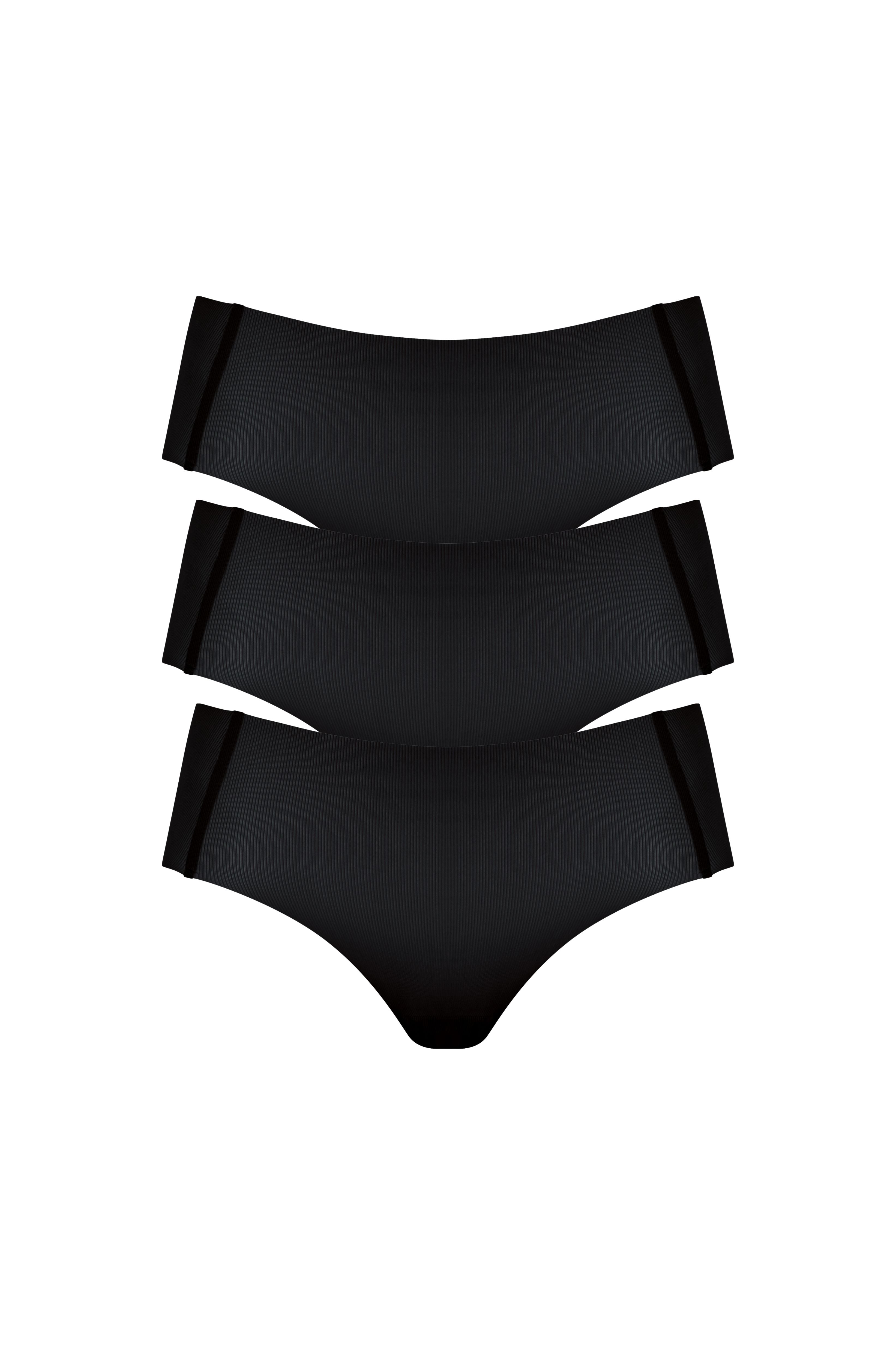 One Size Panty Set - Schwarz