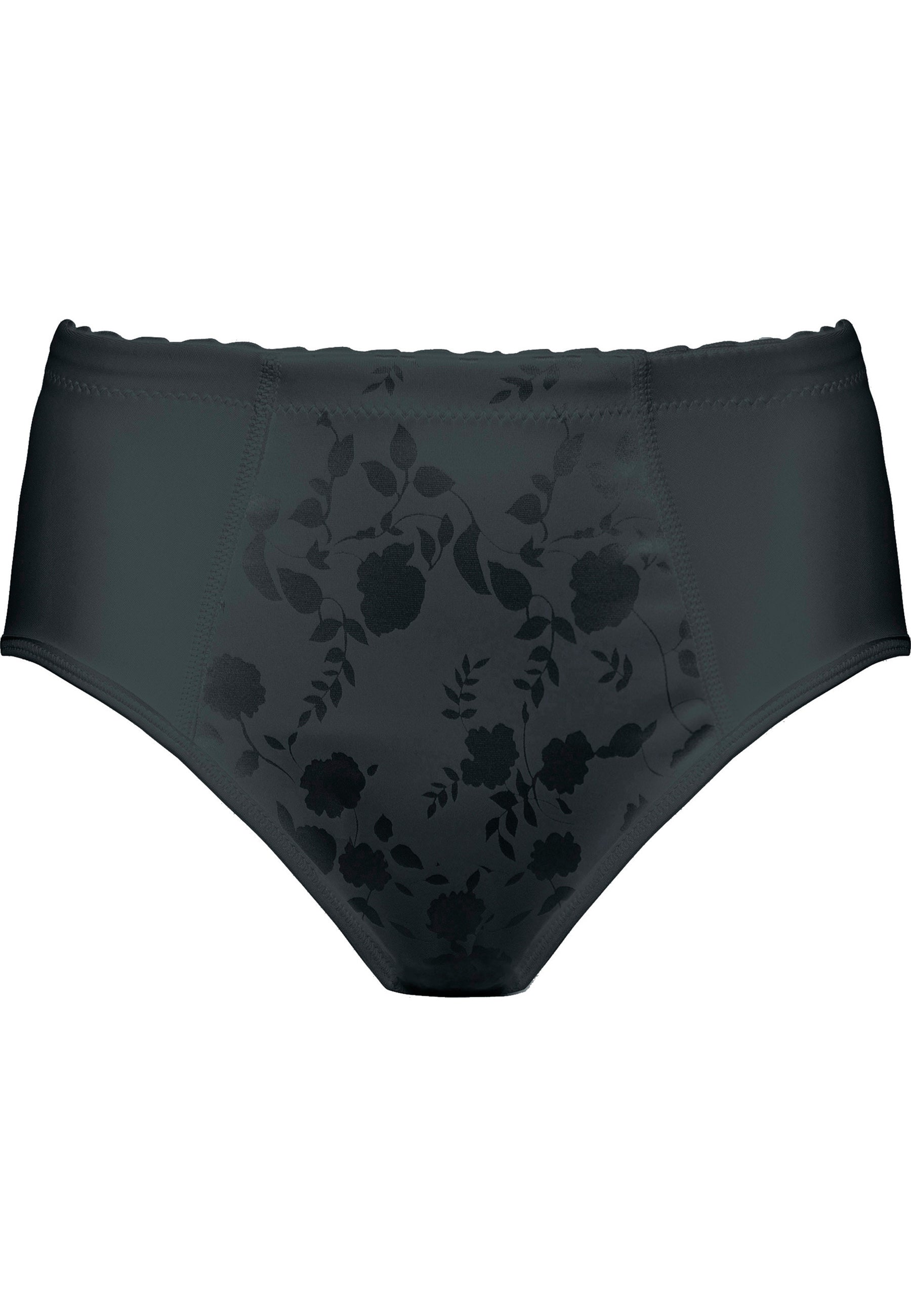 Naturana Minimizer Slip mit Blumenmuster Farbe Schwarz Produktbild