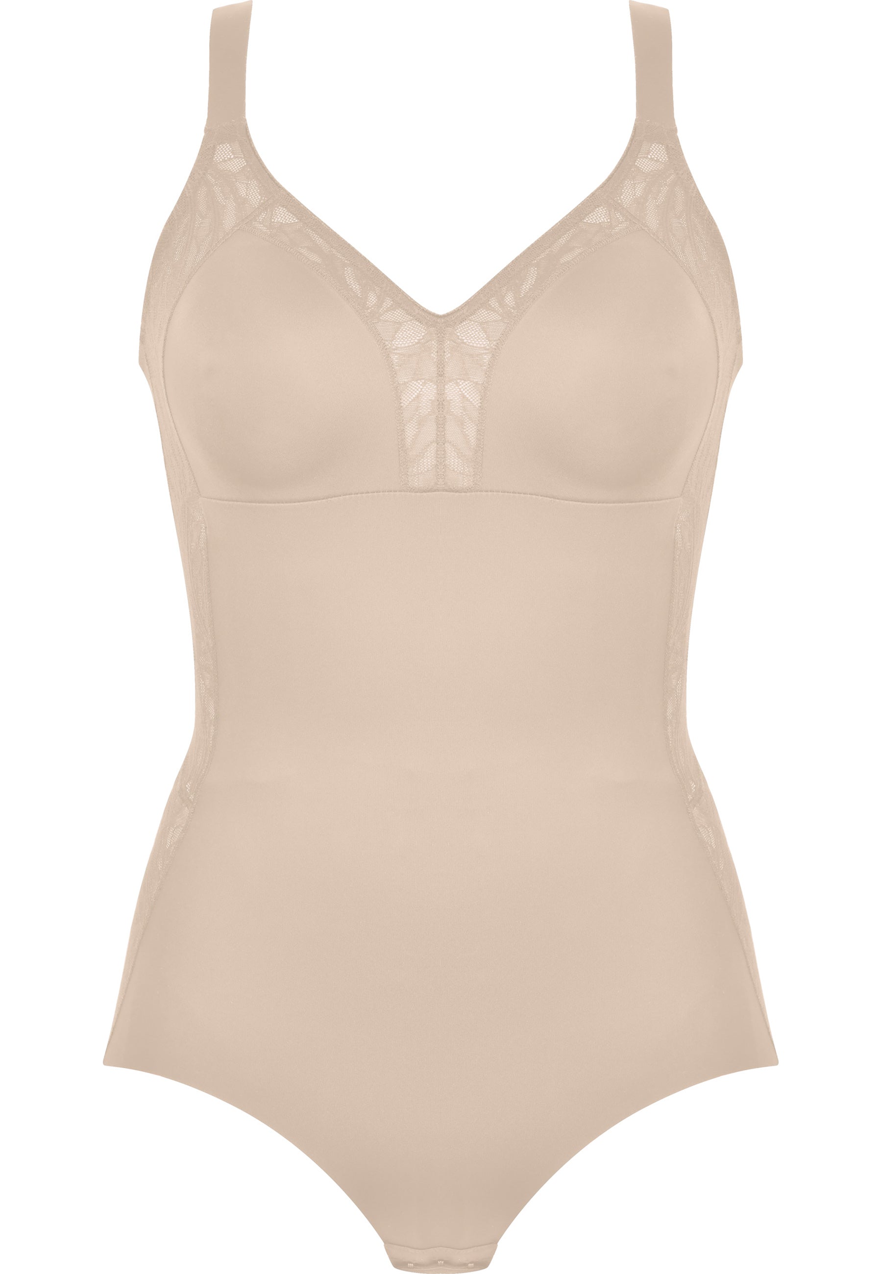 Naturana Minimizer Body mit Spitze Farbe Light Beige Produktbild Frontansicht