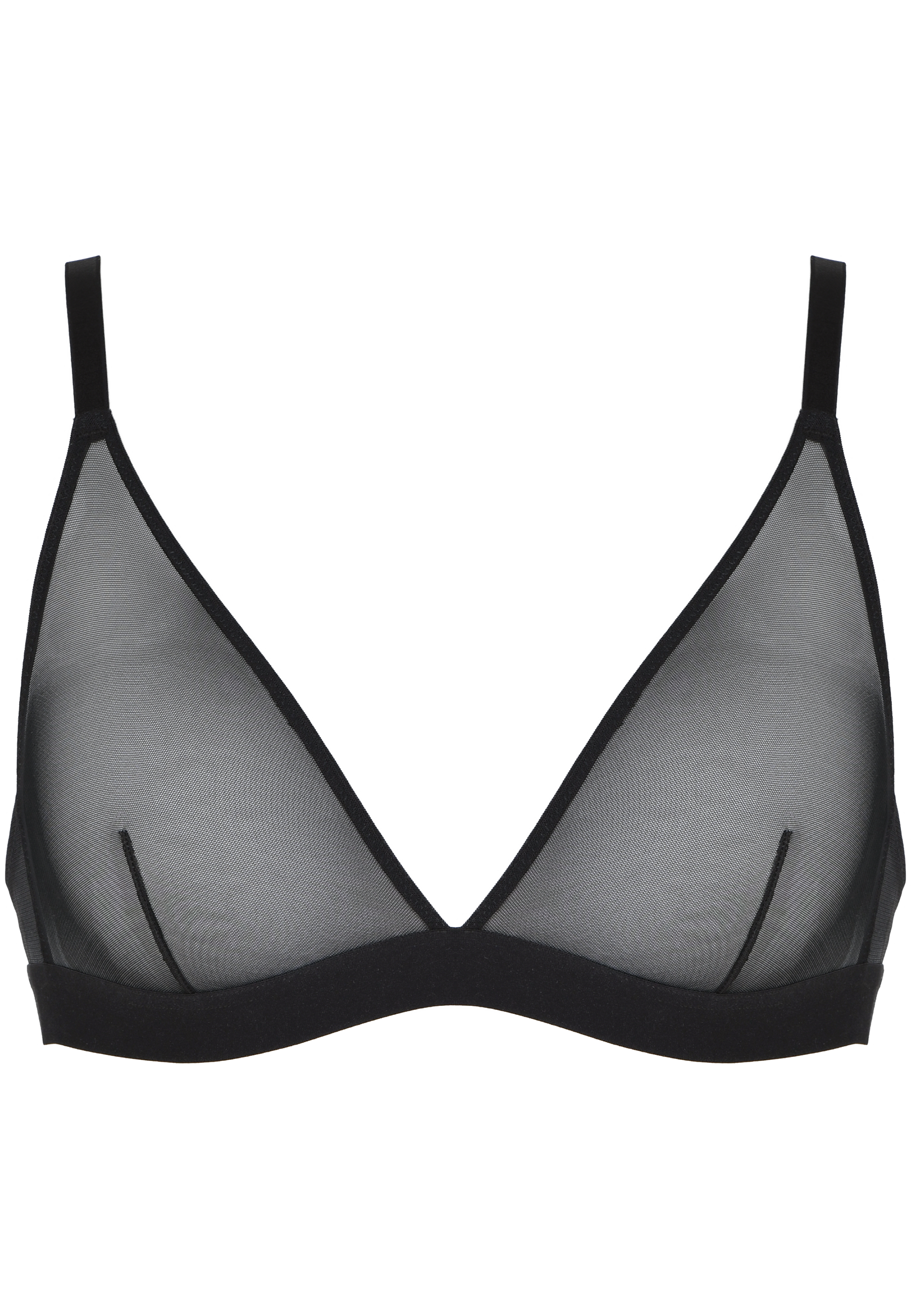 Valentine’s Mesh Bralette - Schwarz