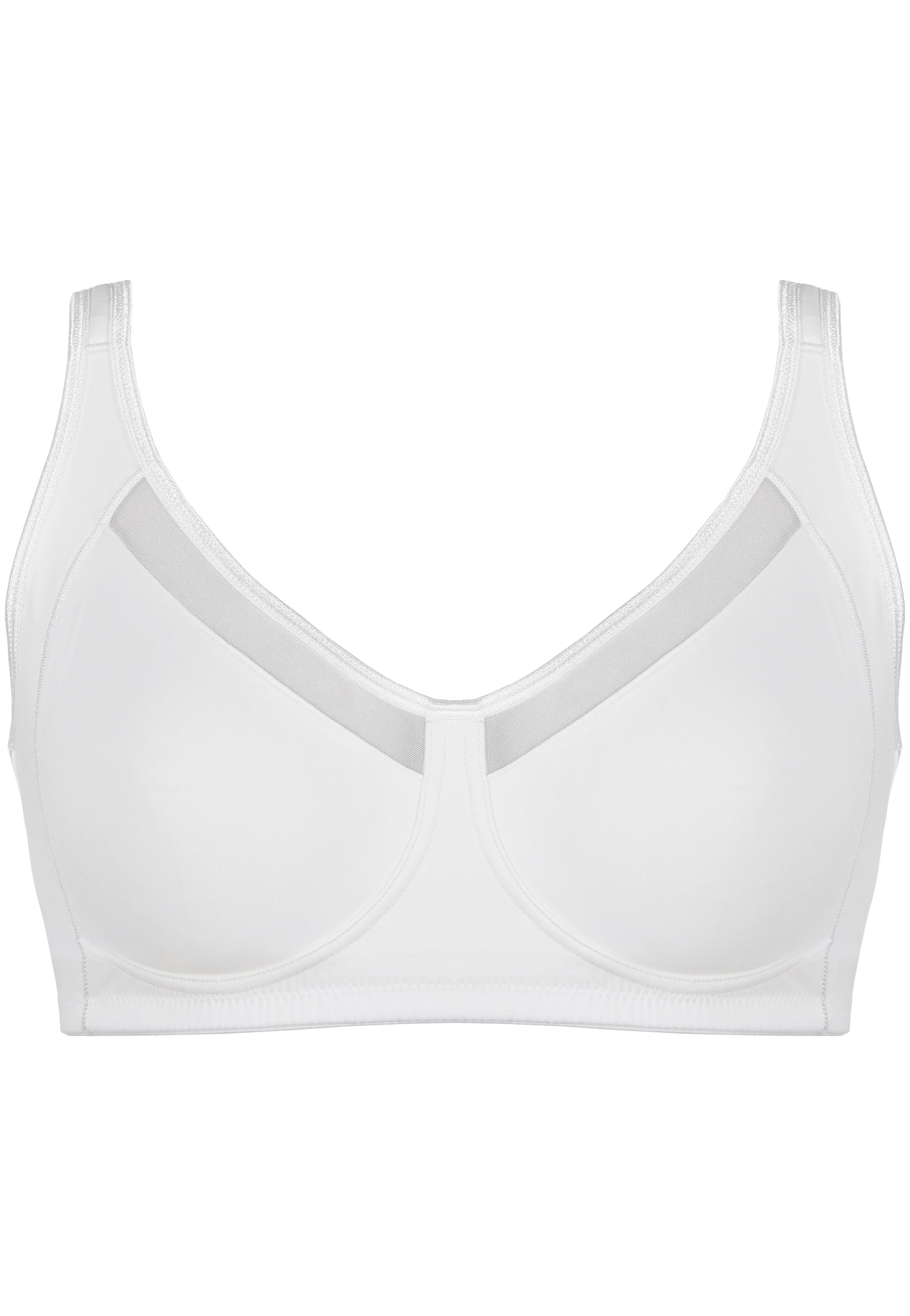 Naturana Soft-BH mit Mesheinsatz Farbe Weiß Produktbild