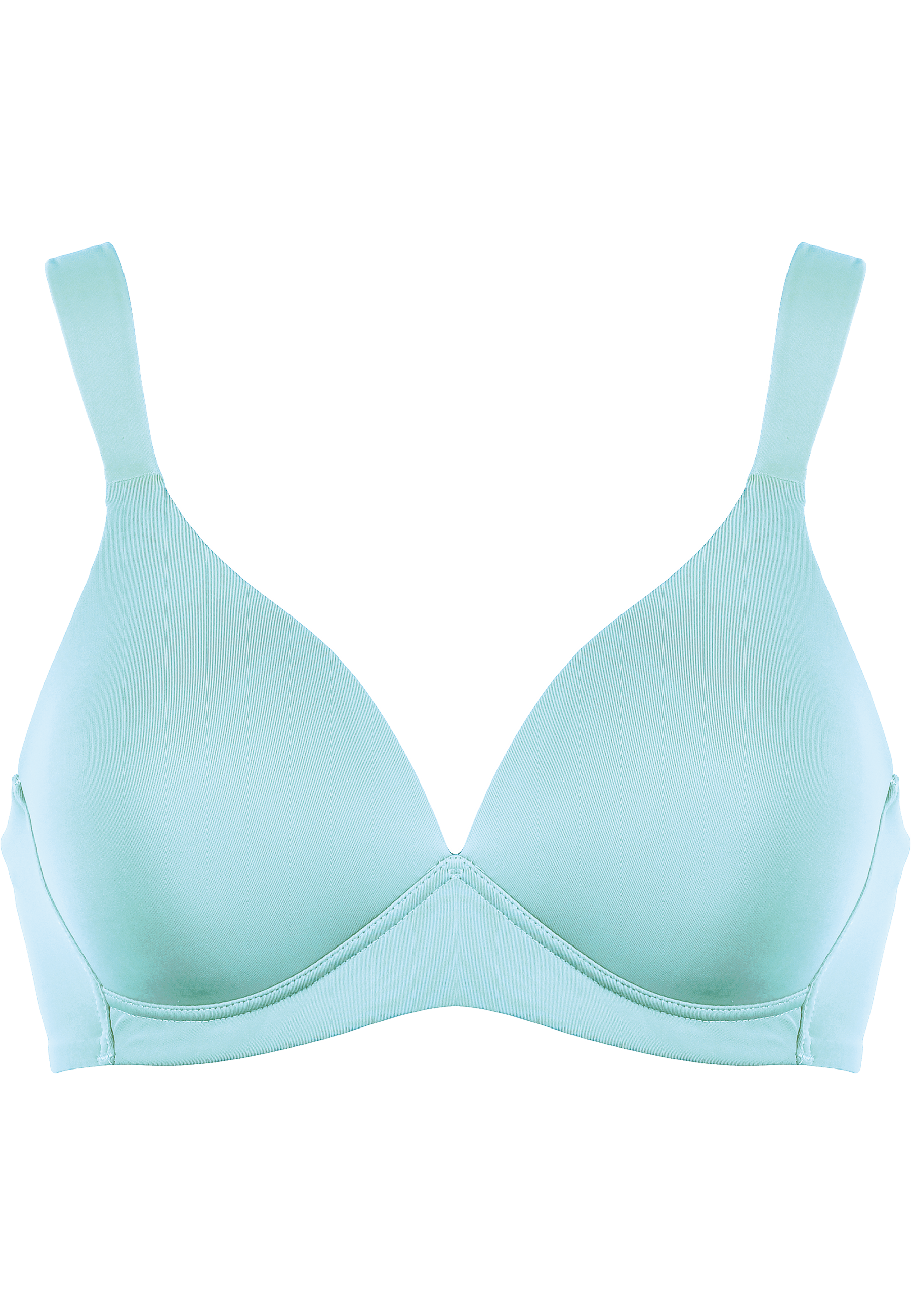 Wire-free Soft Bra with Padding - Sky Blue