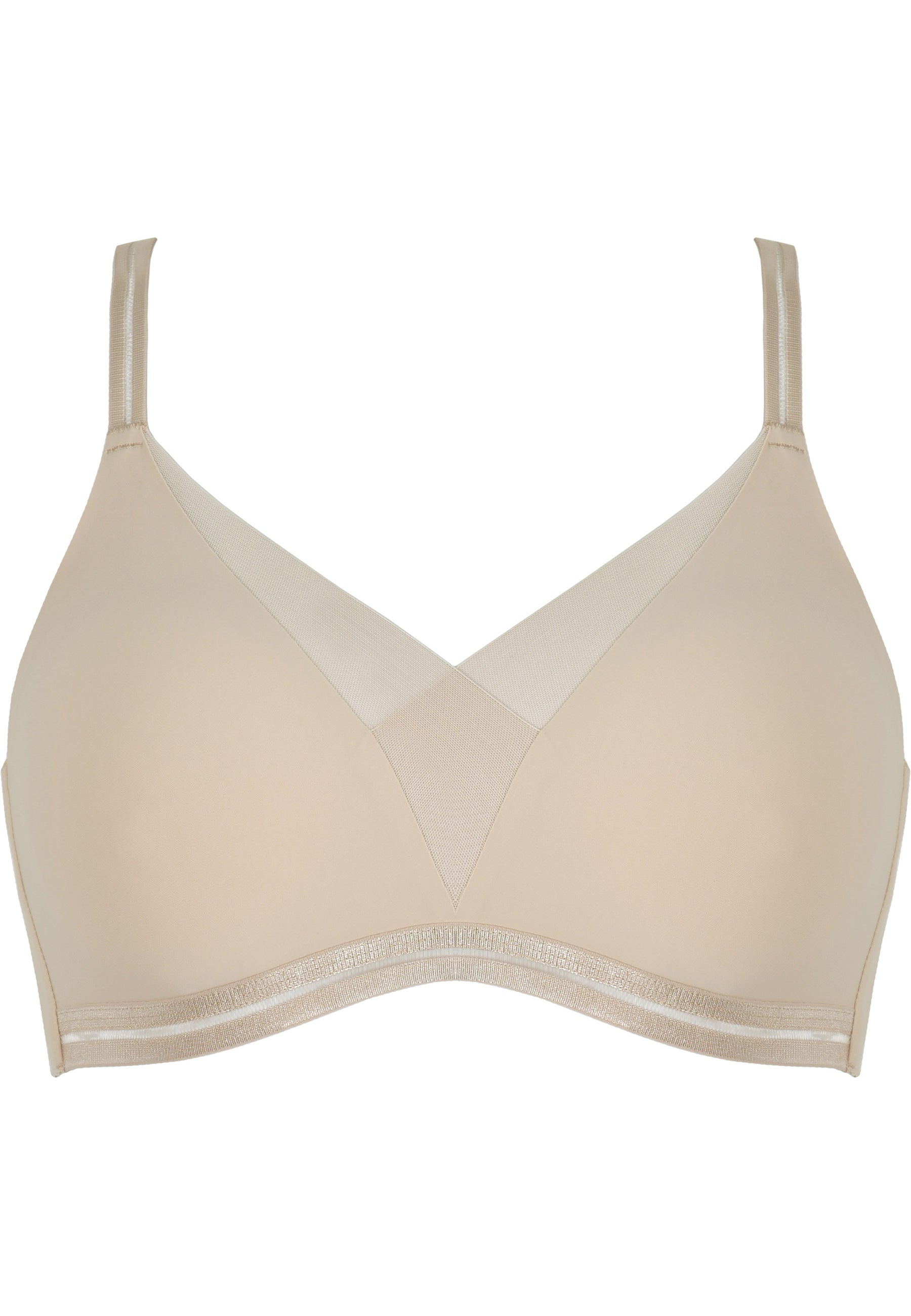 Naturana Monday Softer Wohlfühl-BH mit Mesh Farbe Light Beige Produktbild