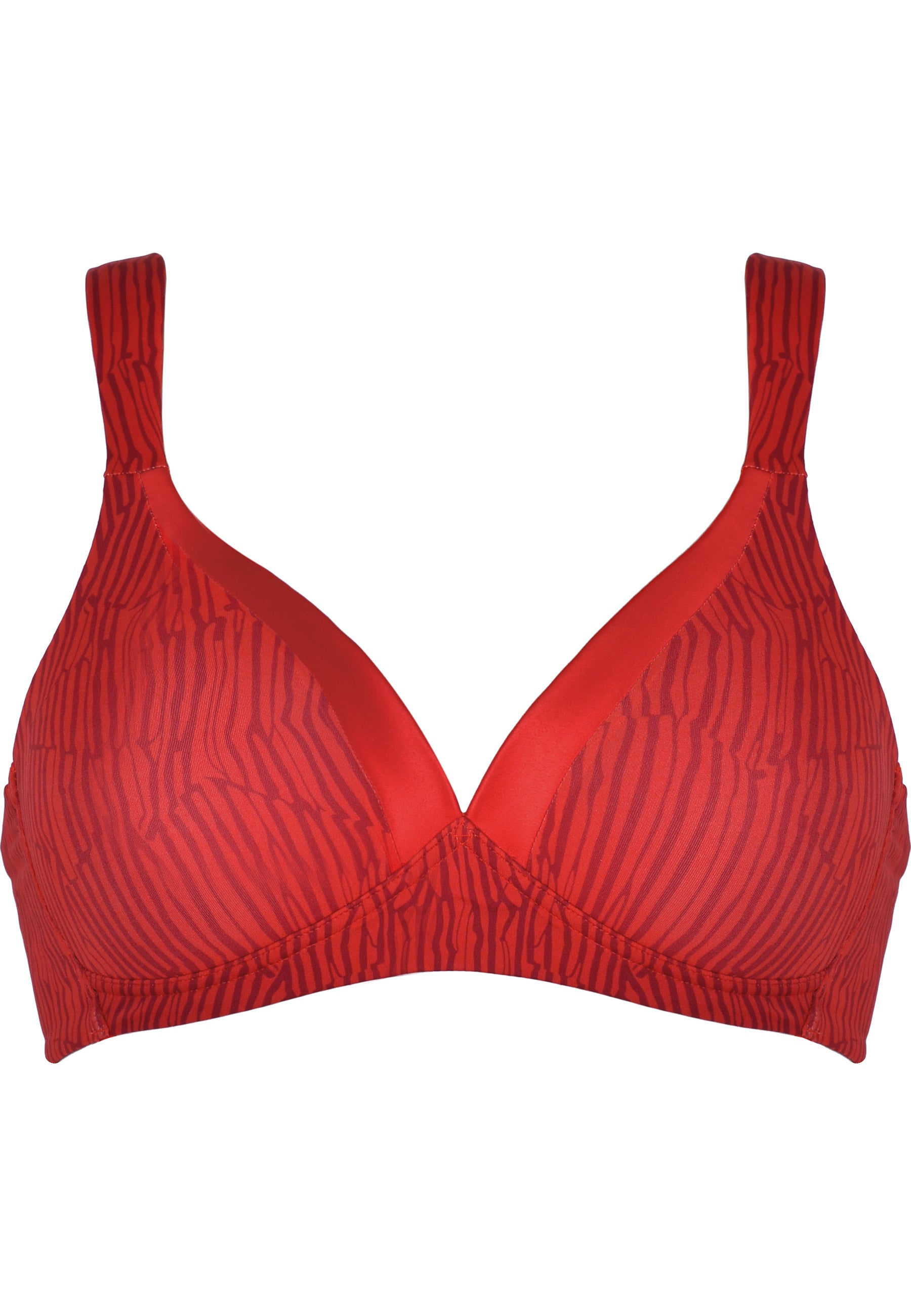 Naturana Wednesday Bügelloser BH mit Schale und Glanzband Farbe Negroni Print Produktbild