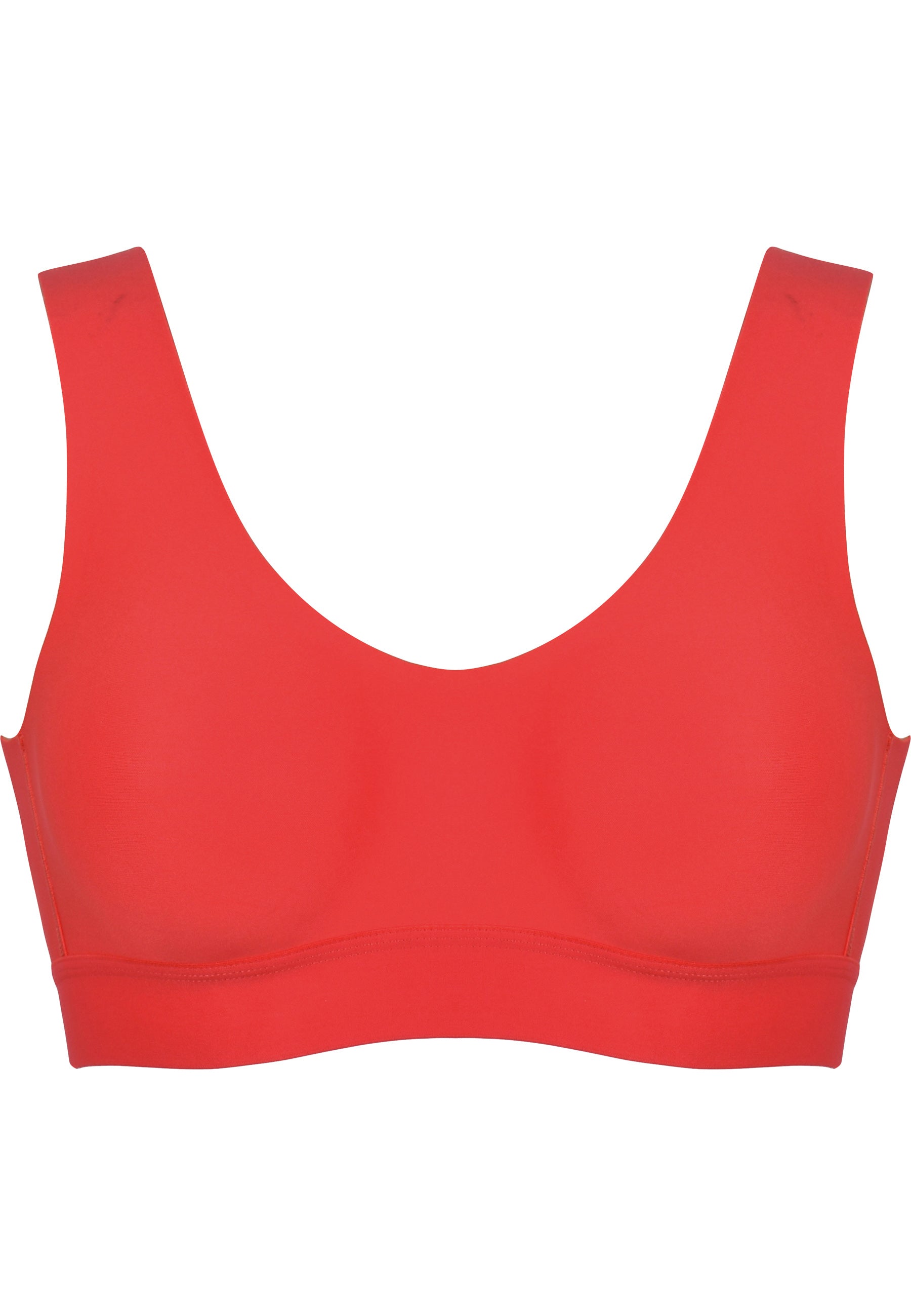 Packshot photo of Naturana's Smoothing Bra Soft bustier without underwire in Chayenne Red