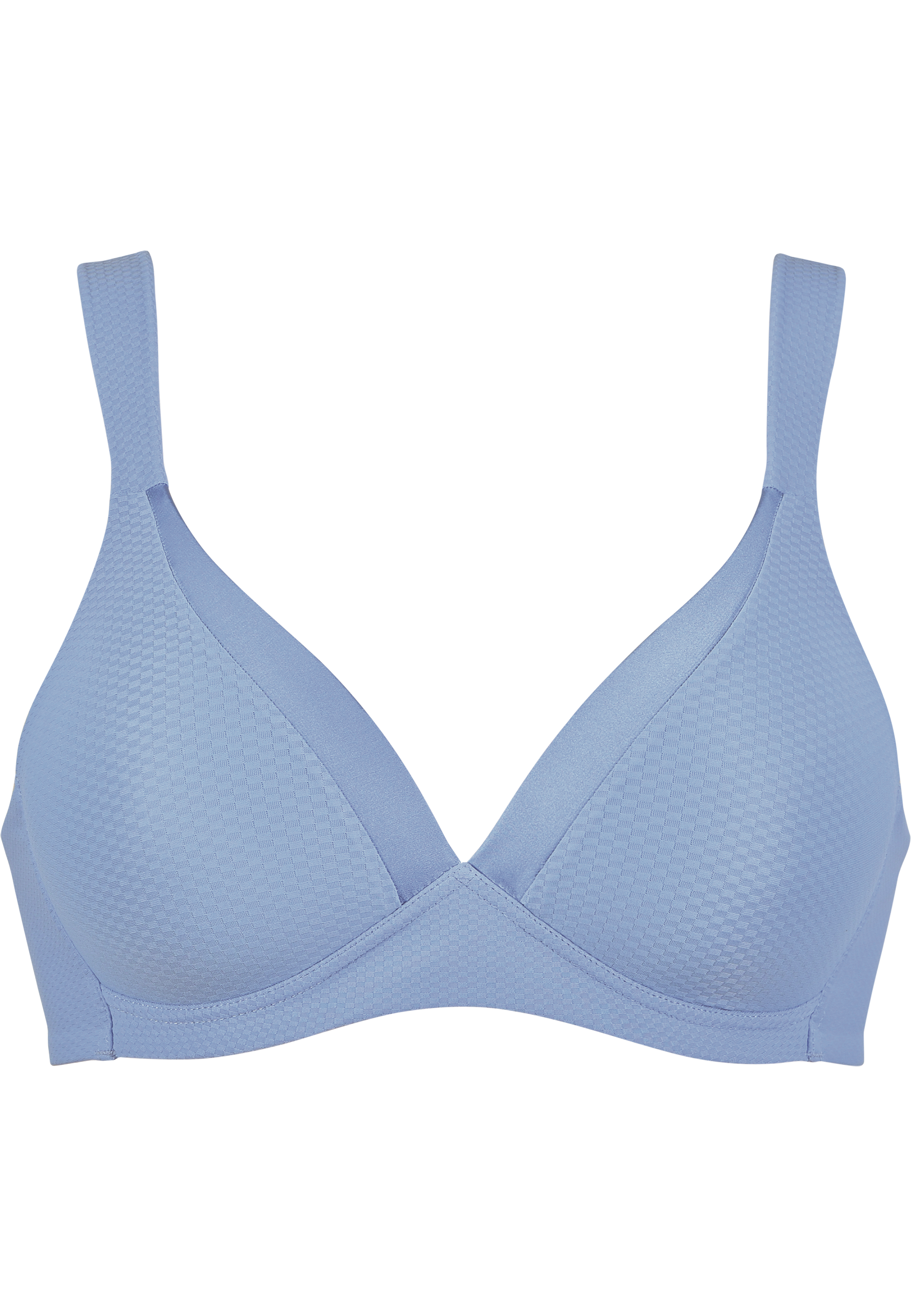Bügelloser Soft-BH mit Schale - Forever Blue mit Jacquardstruktur