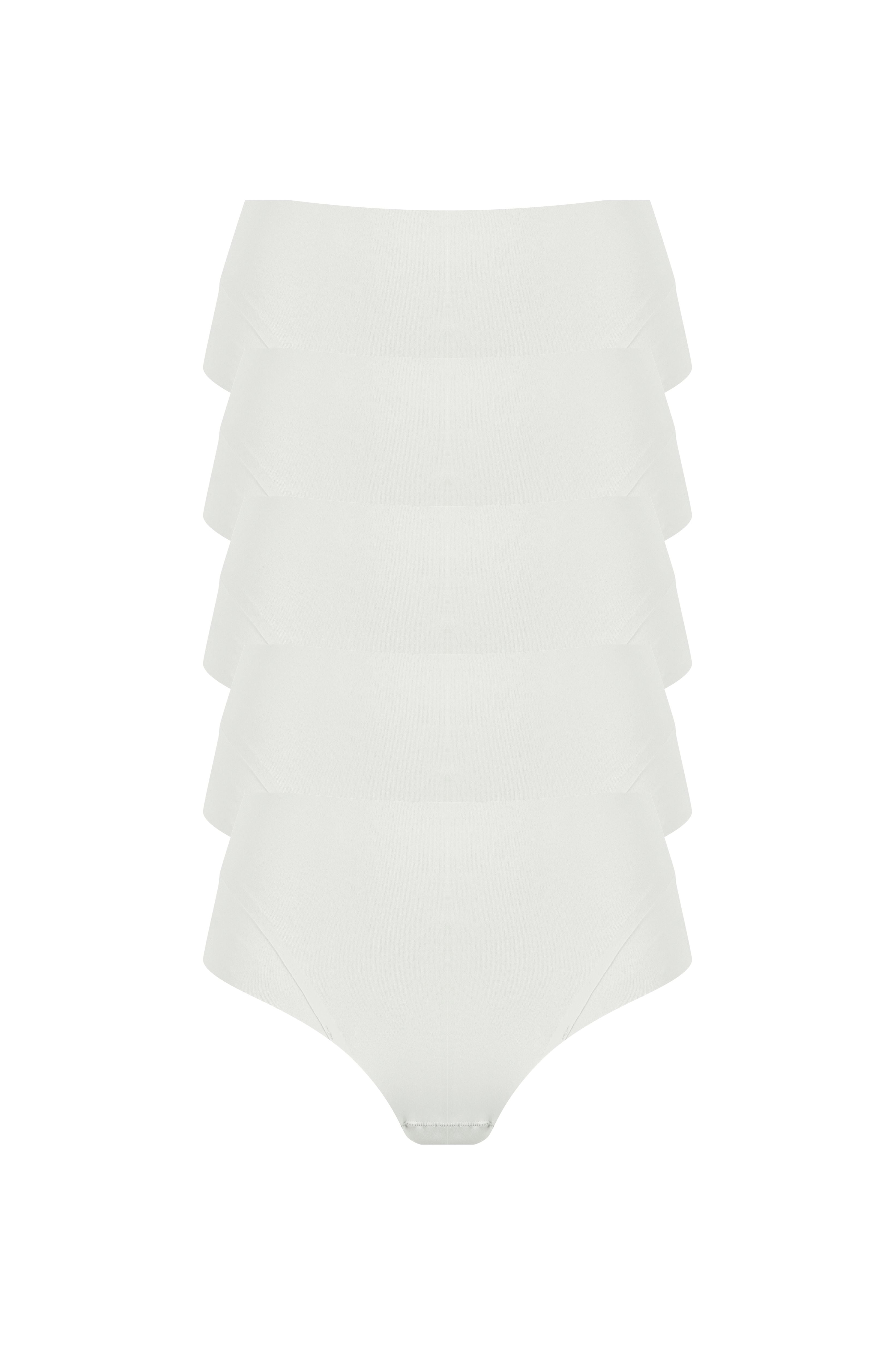 High Waist Slip mit leichtem Shape-Effekt Set- Ecru